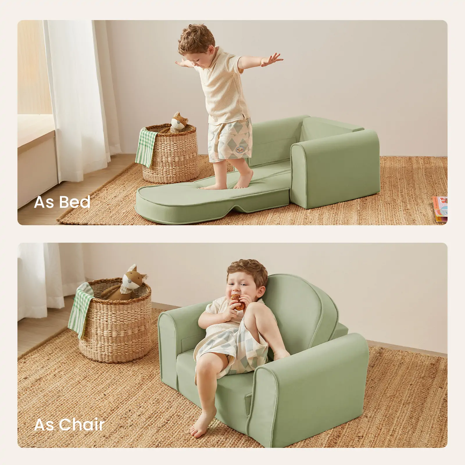 Tiny Land® GentleSnug Kid Chair - Sage - Image 6