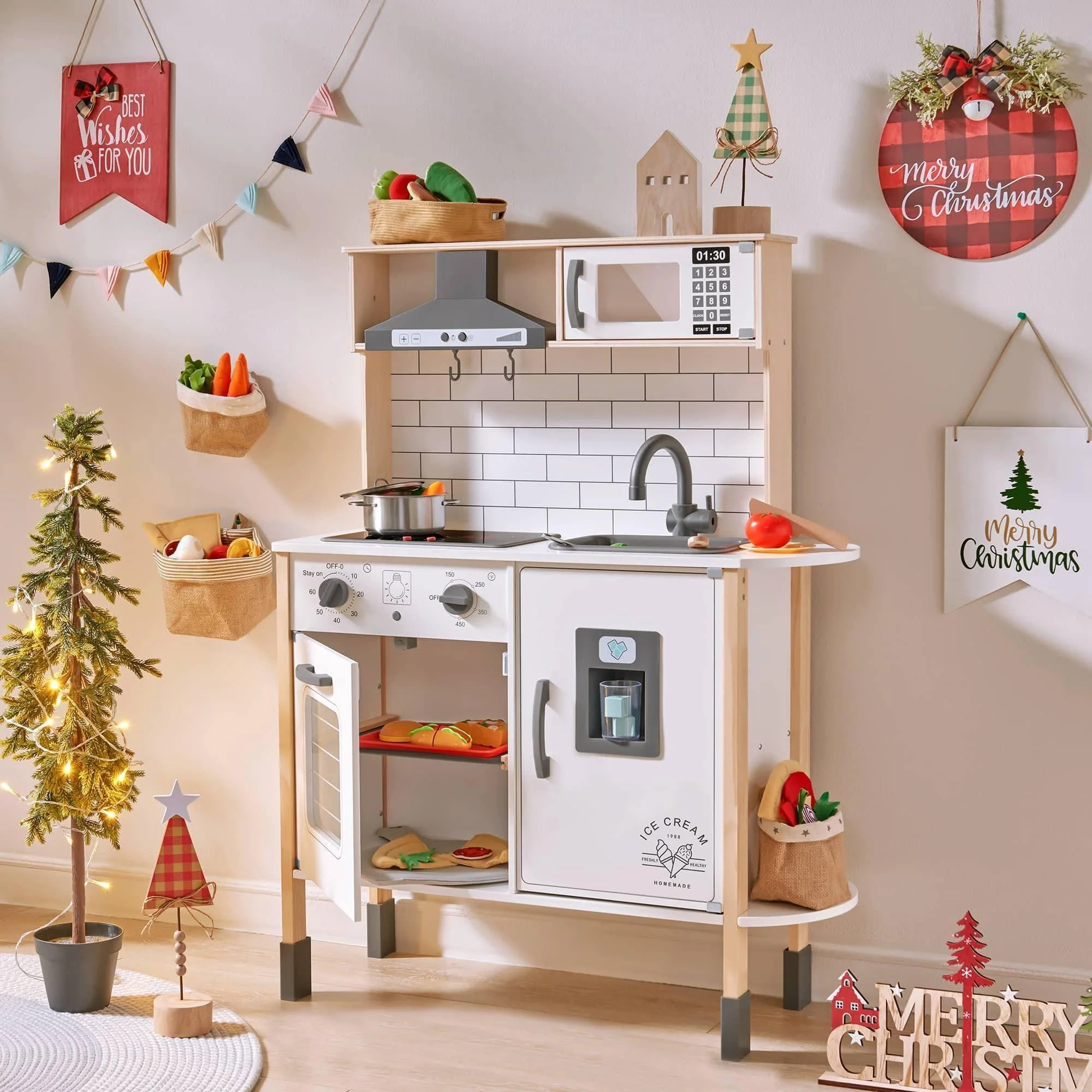 Tiny Land® Interactive Play Kitchen with Sounds & Cookware - Image 8