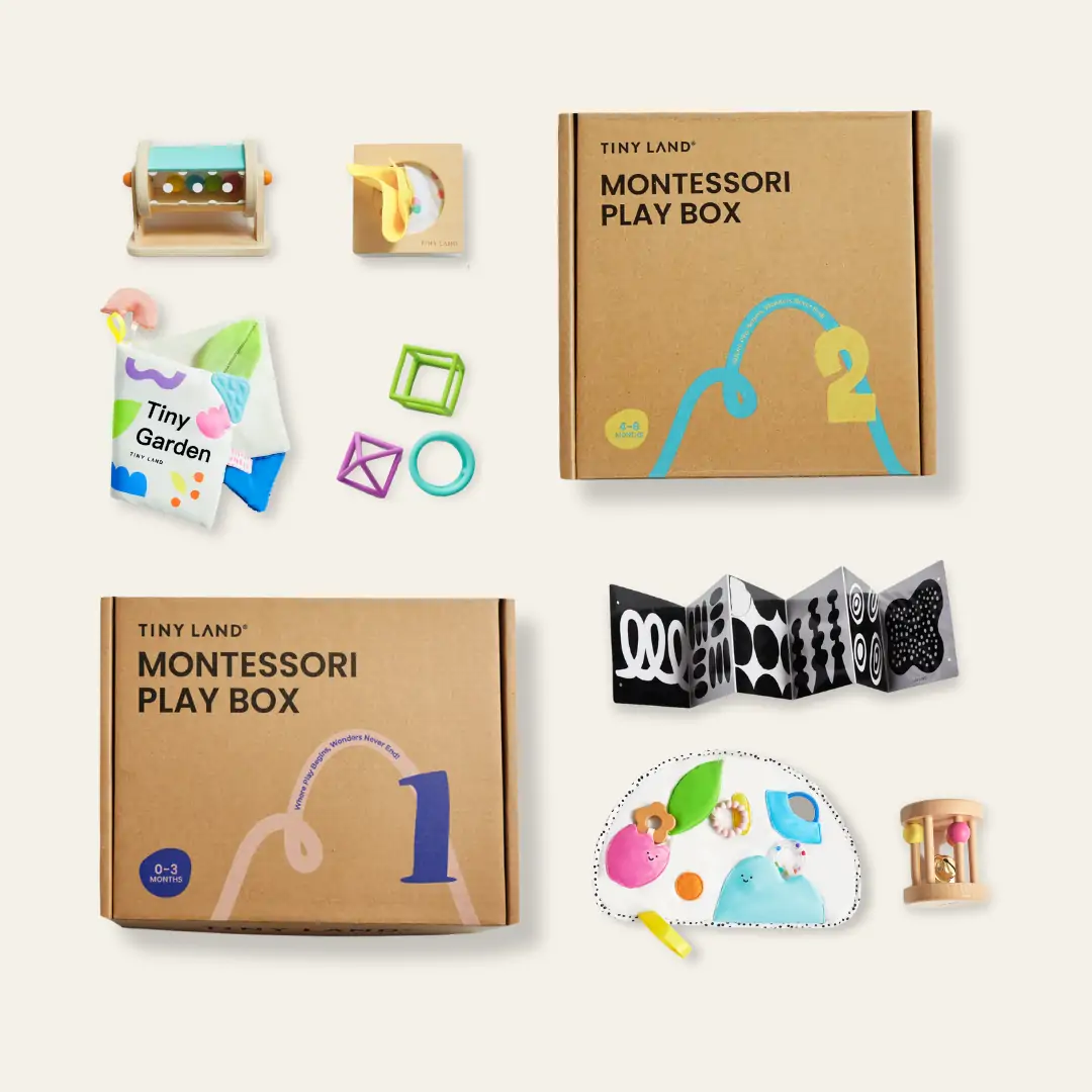 Tiny Land® Montessori Sensory Beginnings Baby Set(0–6 months)