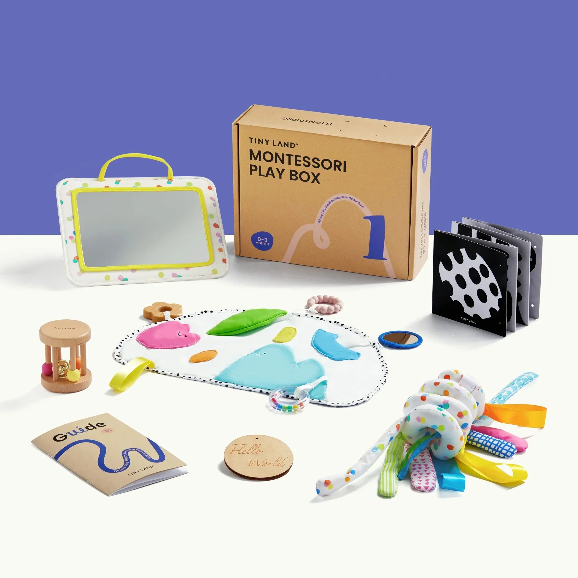Tiny Land® Montessori Sensory Beginnings Baby Set(0–6 months) - Image 2