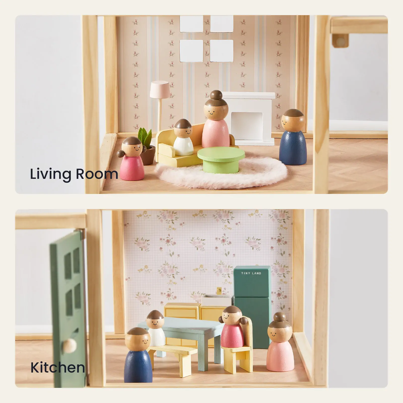 Tiny Land® Sweetwood Evergreen Dollhouse without Dolls - Image 5