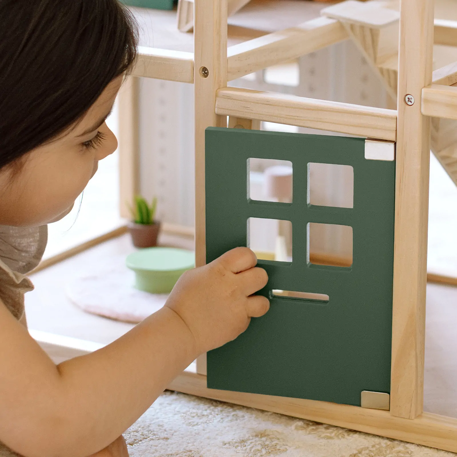 Tiny Land® Sweetwood Evergreen Dollhouse without Dolls - Image 8