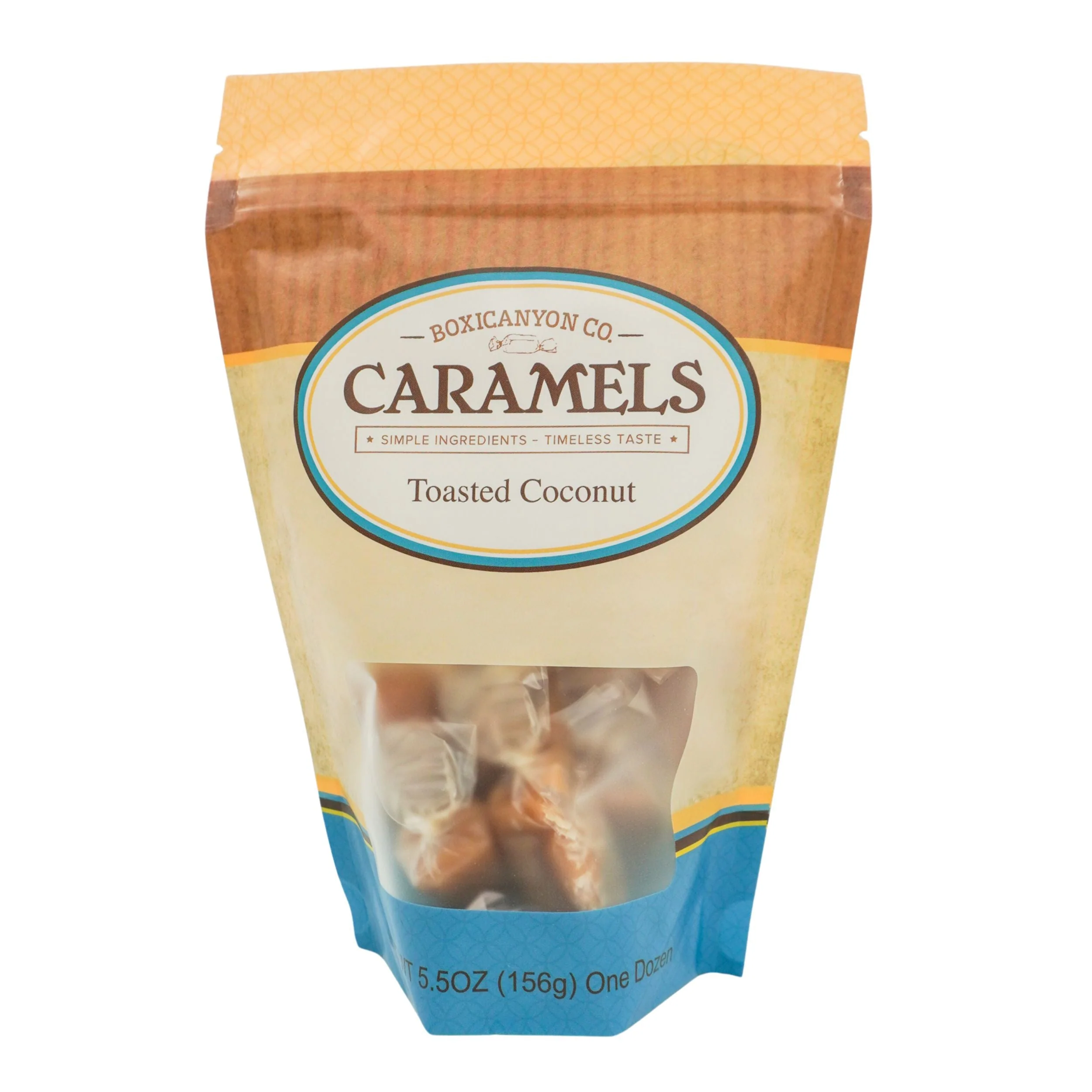 Toasted Coconut Caramels | Pack of 3 | 12 Caramels Each | Boxicanyon Caramels - Image 2
