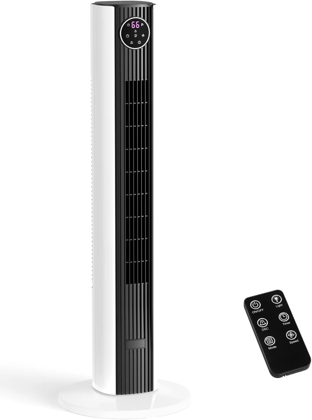 Tower Fan for Bedroom, 90° Oscillating Fan with 12H Timer, 37”Standing Fans with Remote, Bladeless Fan with 4 Modes & 3 Speeds - Image 22