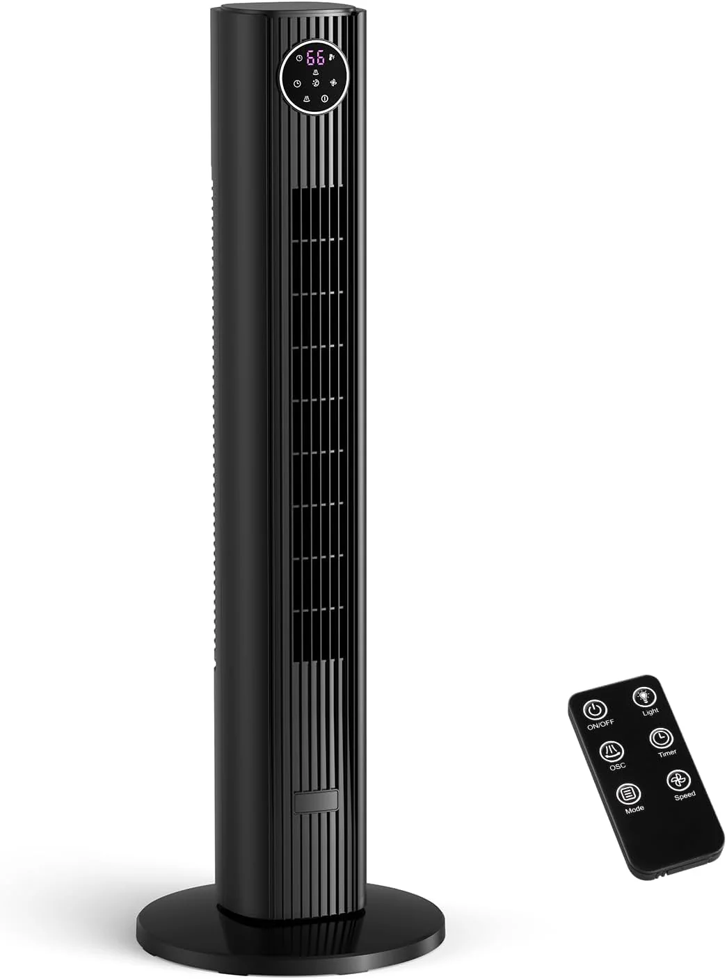 Tower Fan for Bedroom, 90° Oscillating Fan with 12H Timer, 37”Standing Fans with Remote, Bladeless Fan with 4 Modes & 3 Speeds - Image 8