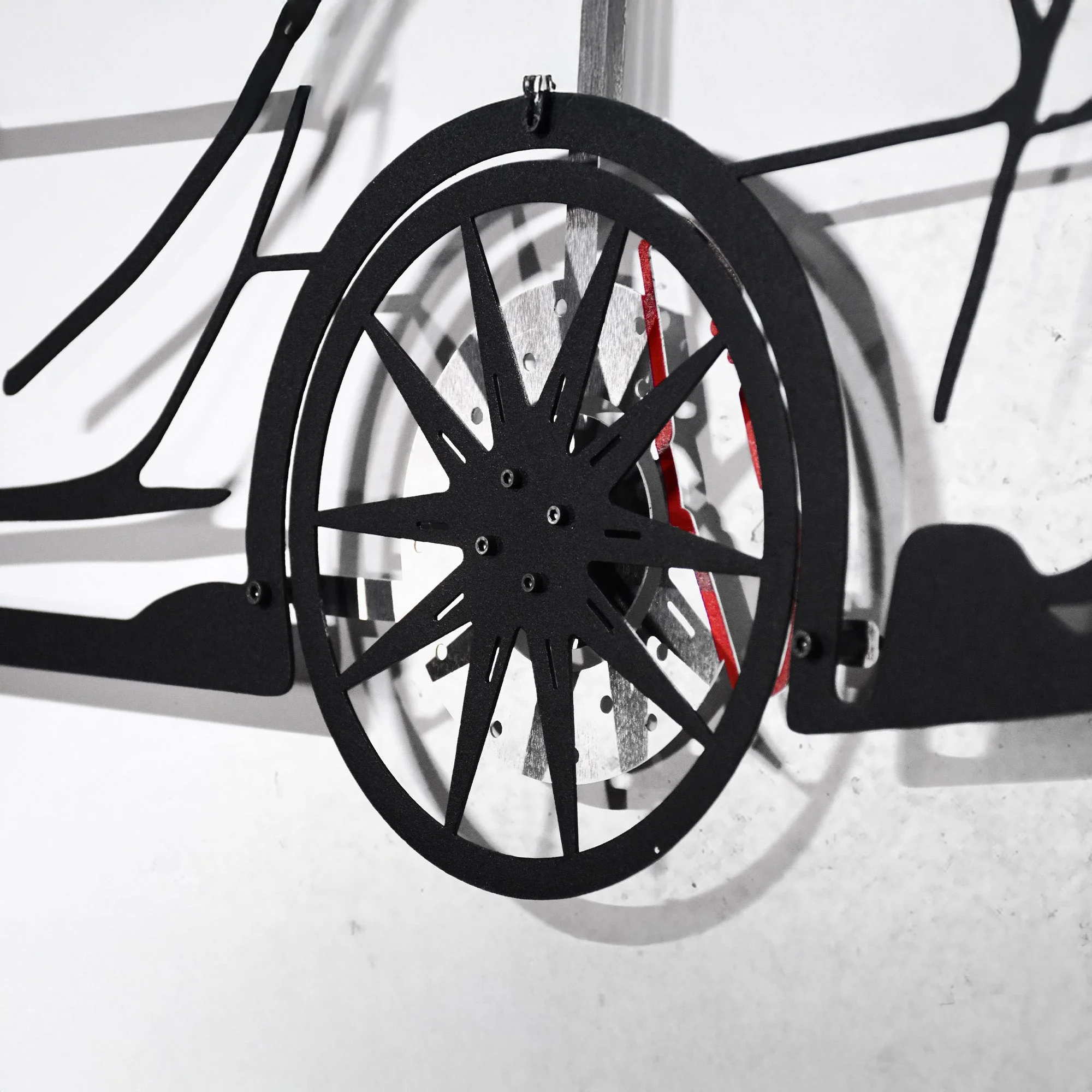Toyota Supra MK5 Wall Art – Modern JDM Steel Silhouette with Spinning Wheels-KAFMEKA044 - Image 5