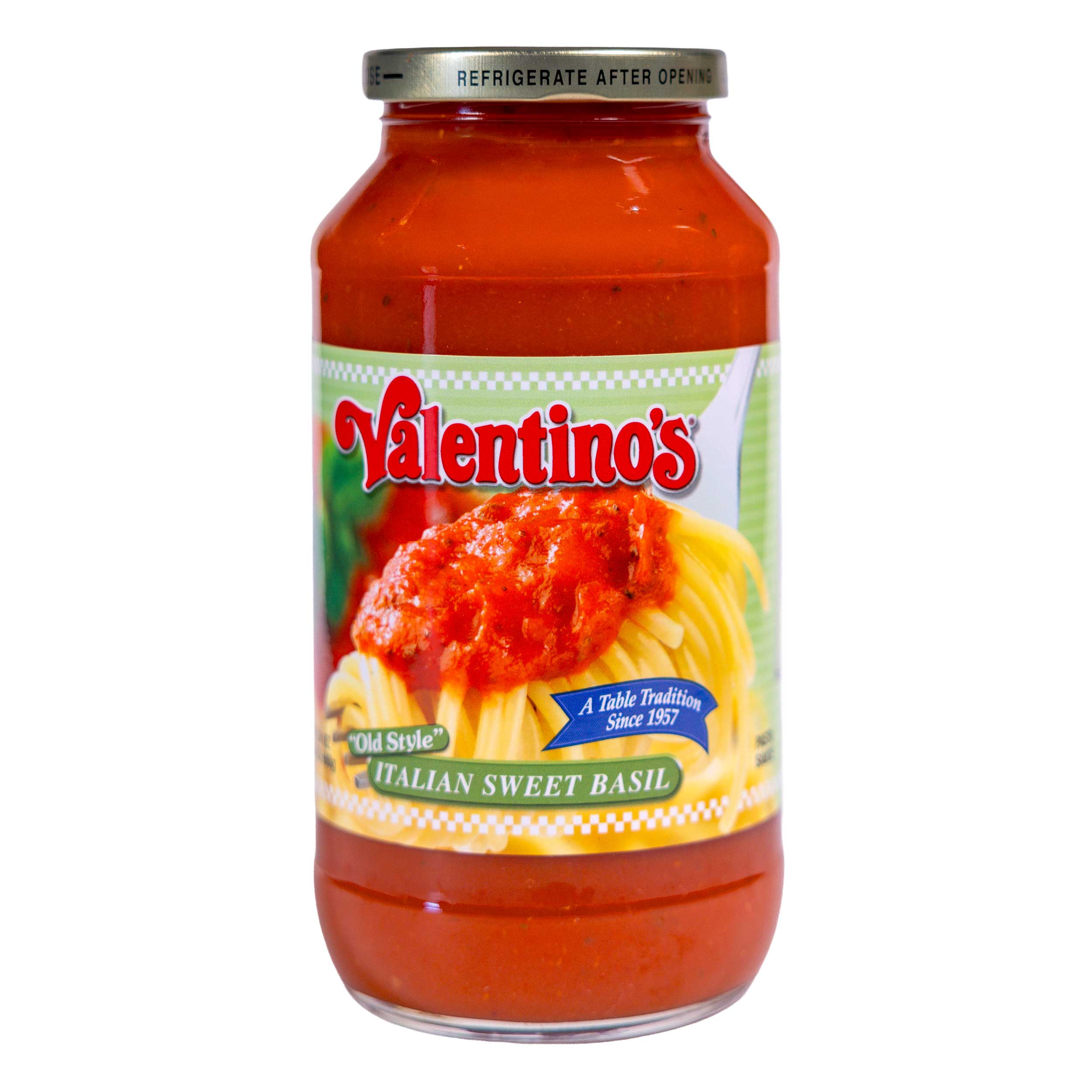 Traditional Italian Sweet Basil Pasta Sauce | Pack of 2 | 24 oz | Valentino's - Image 2