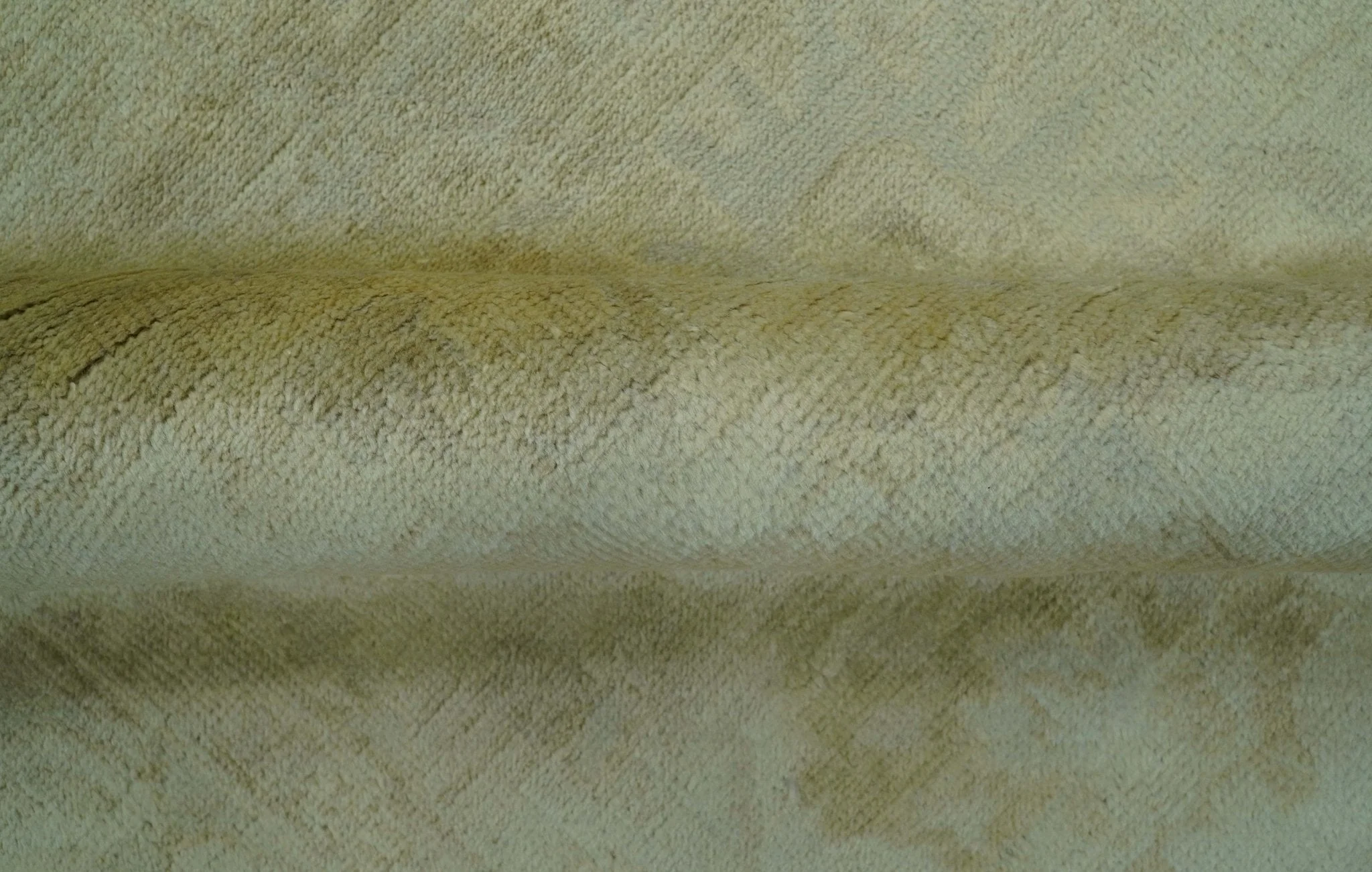 Traditional Oushak Design Beige And Silver Hand Knotted 8x10 Wool Area Rug - Image 6
