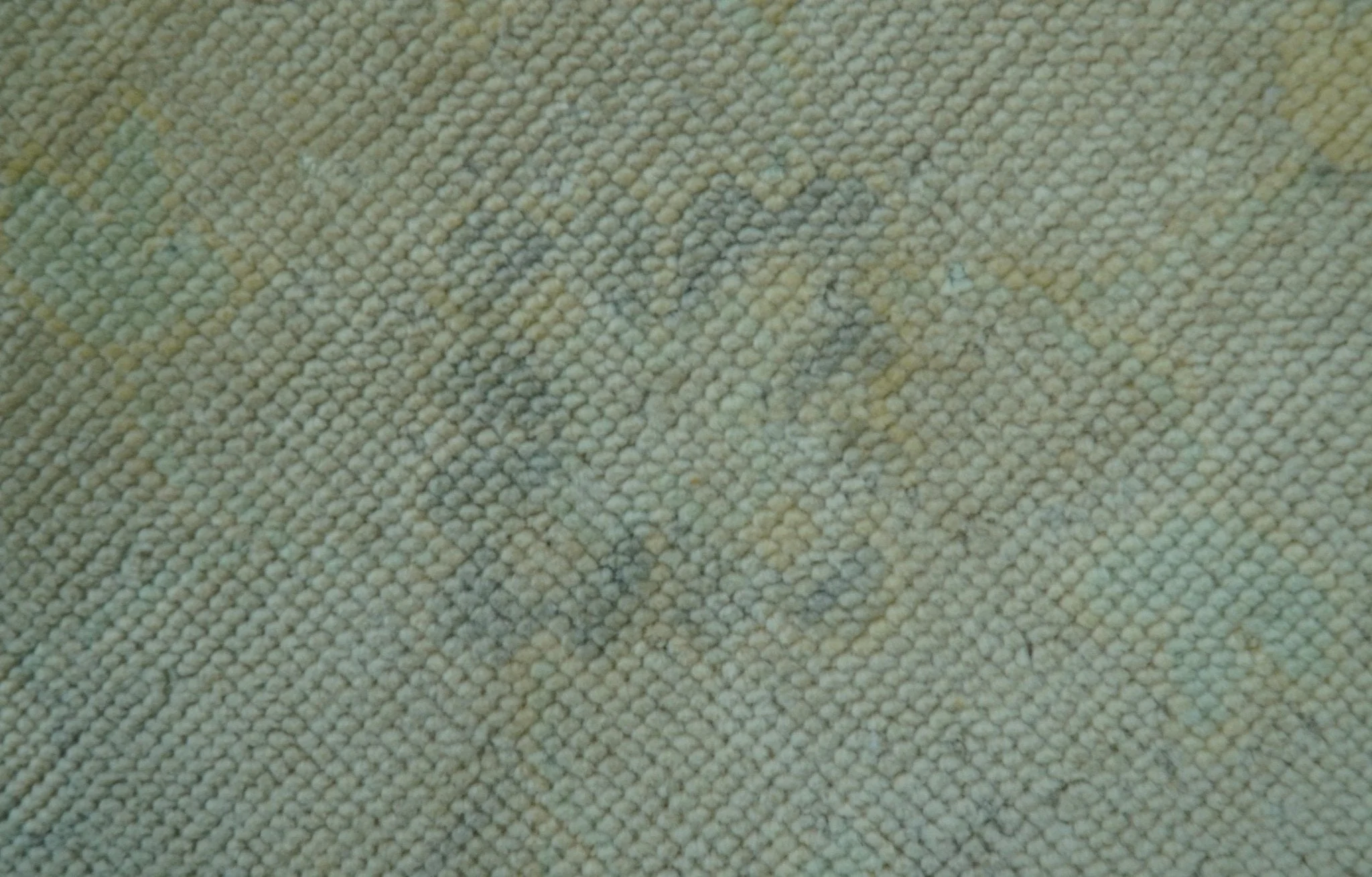 Traditional Oushak Design Blue And Beige Hand Knotted 9x12 Wool Area Rug - Image 6