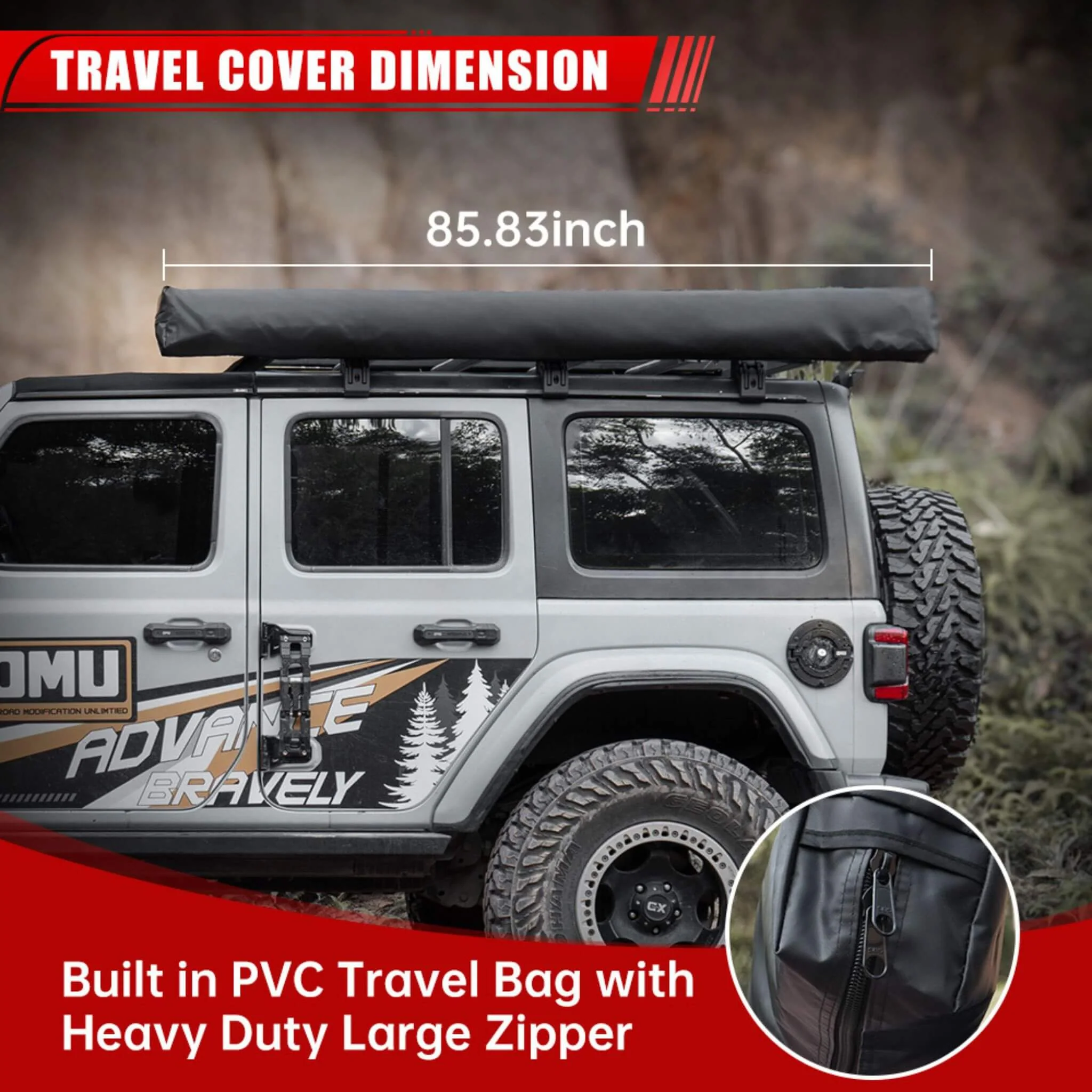 Trailora Premium All-Weather Top Only Multi-Functional 270 Degree Outdoor Awning House Tent (SAK24839) - Image 7