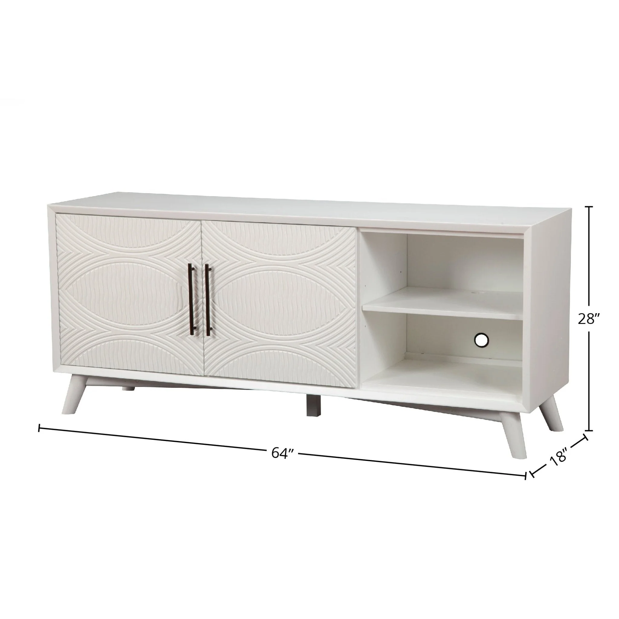 Tranquility TV Console, White - Image 7