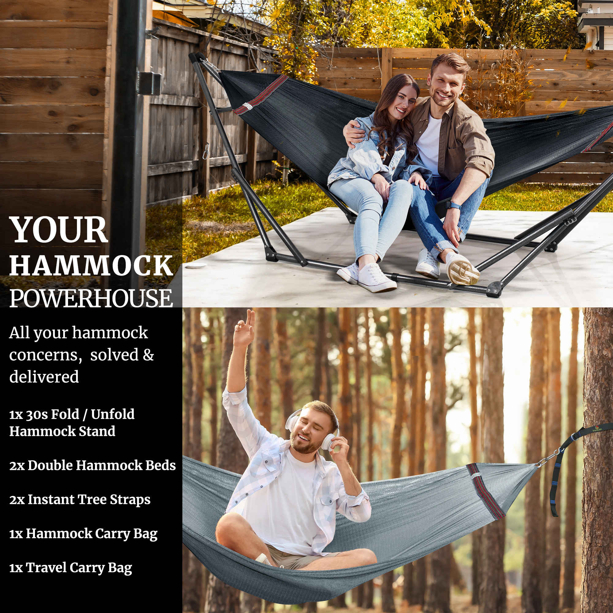 Tranquillo Comfort Set Original Hammock Stand for Ultimate Relaxation - Image 33