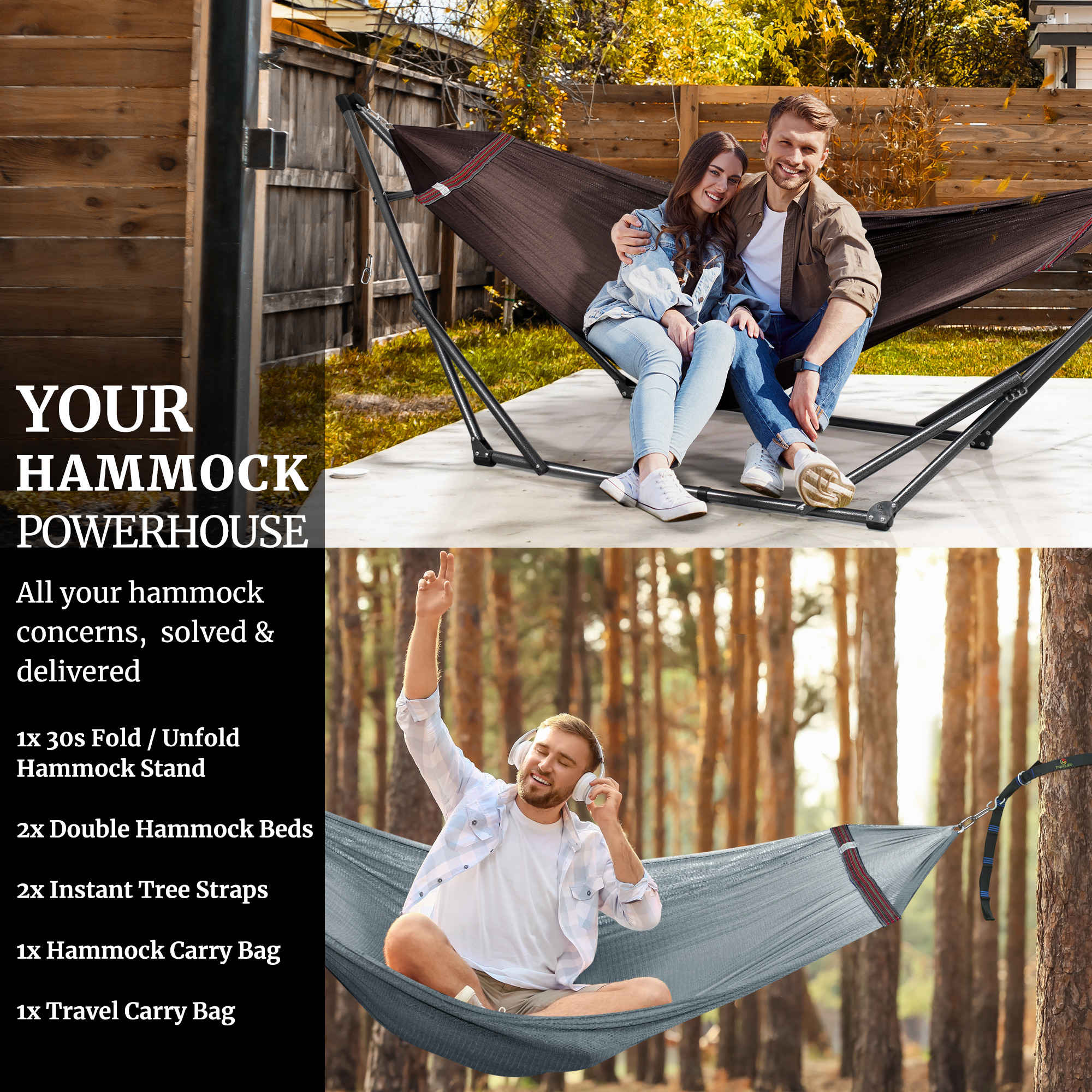 Tranquillo Comfort Set Original Hammock Stand for Ultimate Relaxation - Image 42