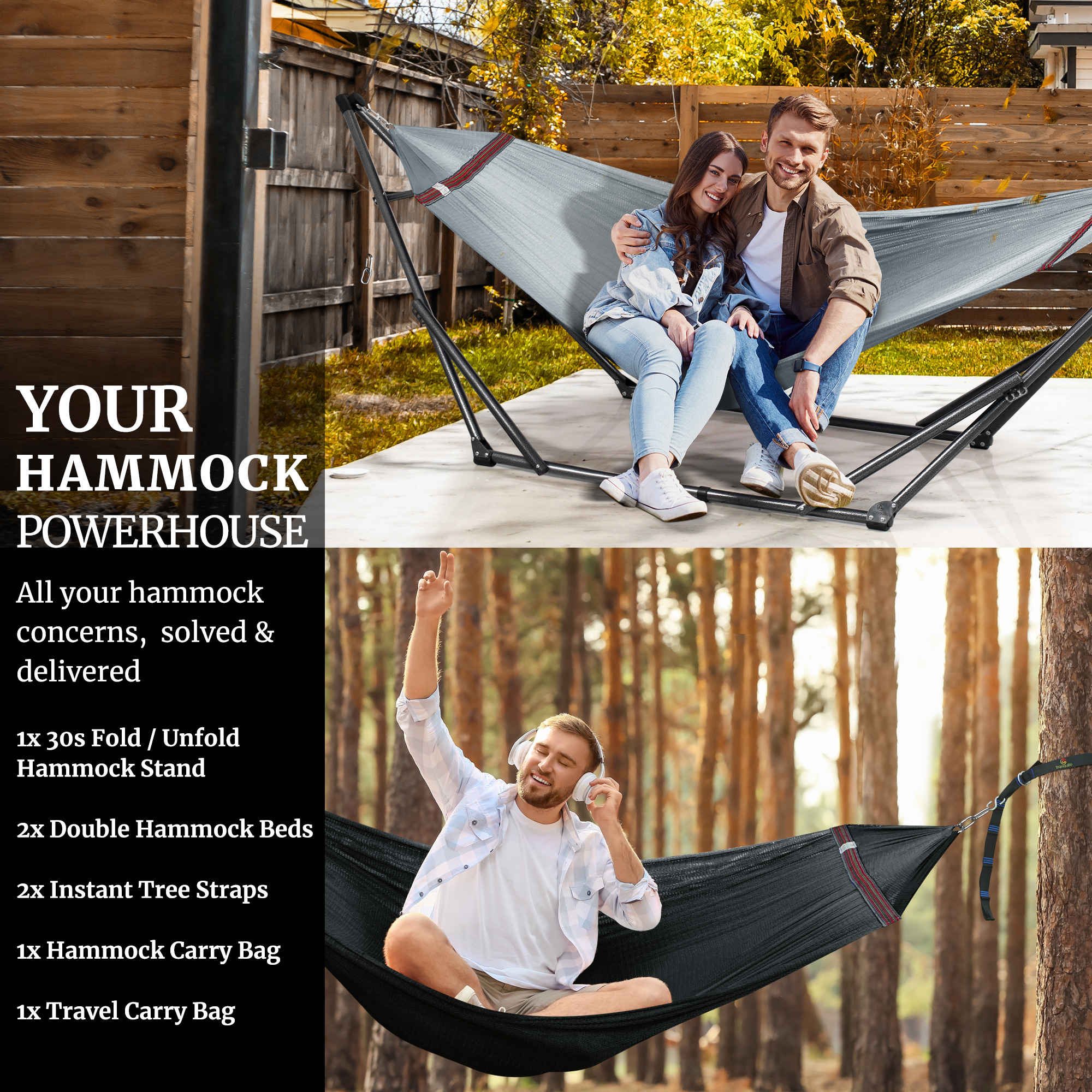 Tranquillo Comfort Set Original Hammock Stand for Ultimate Relaxation - Image 51
