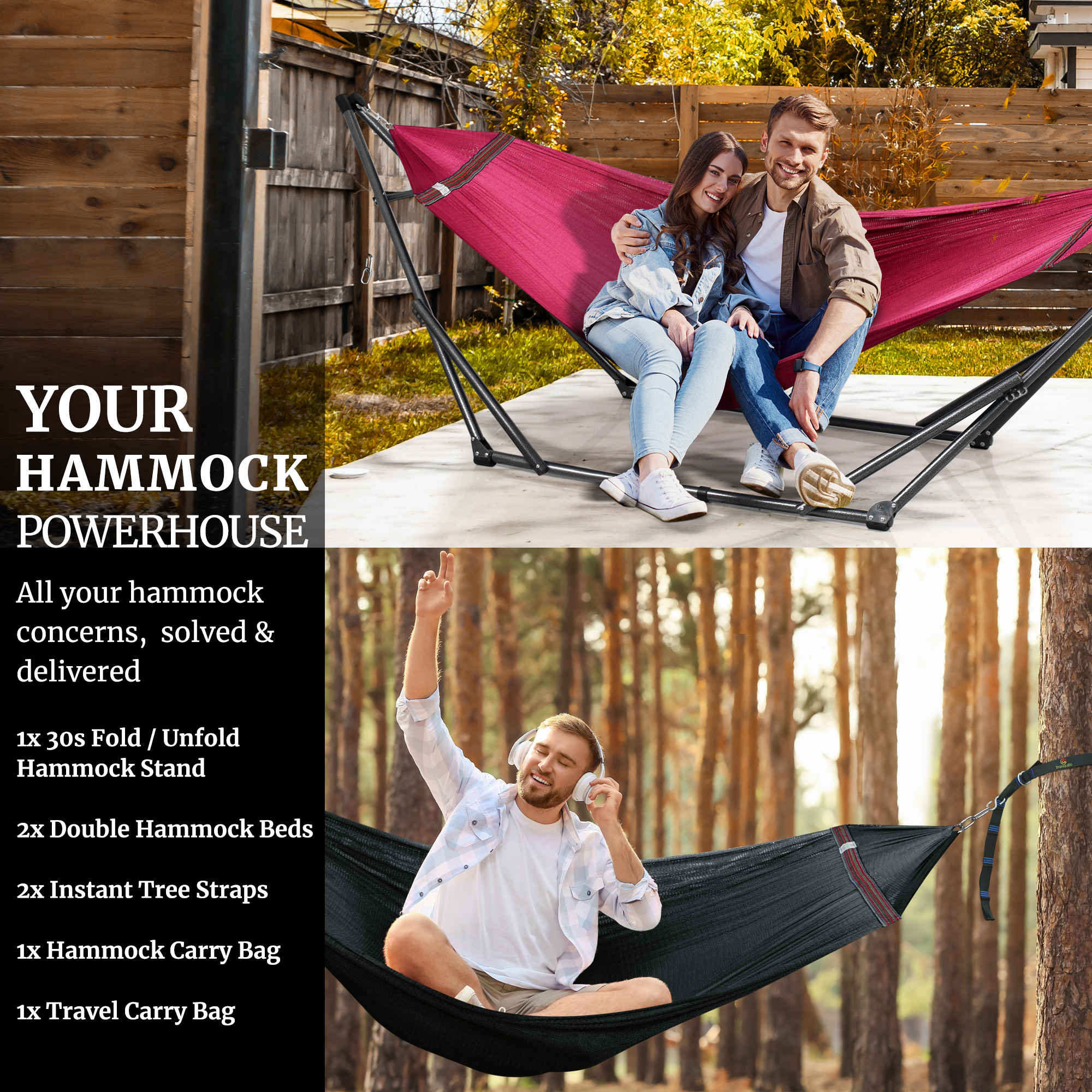 Tranquillo Comfort Set Original Hammock Stand for Ultimate Relaxation - Image 6