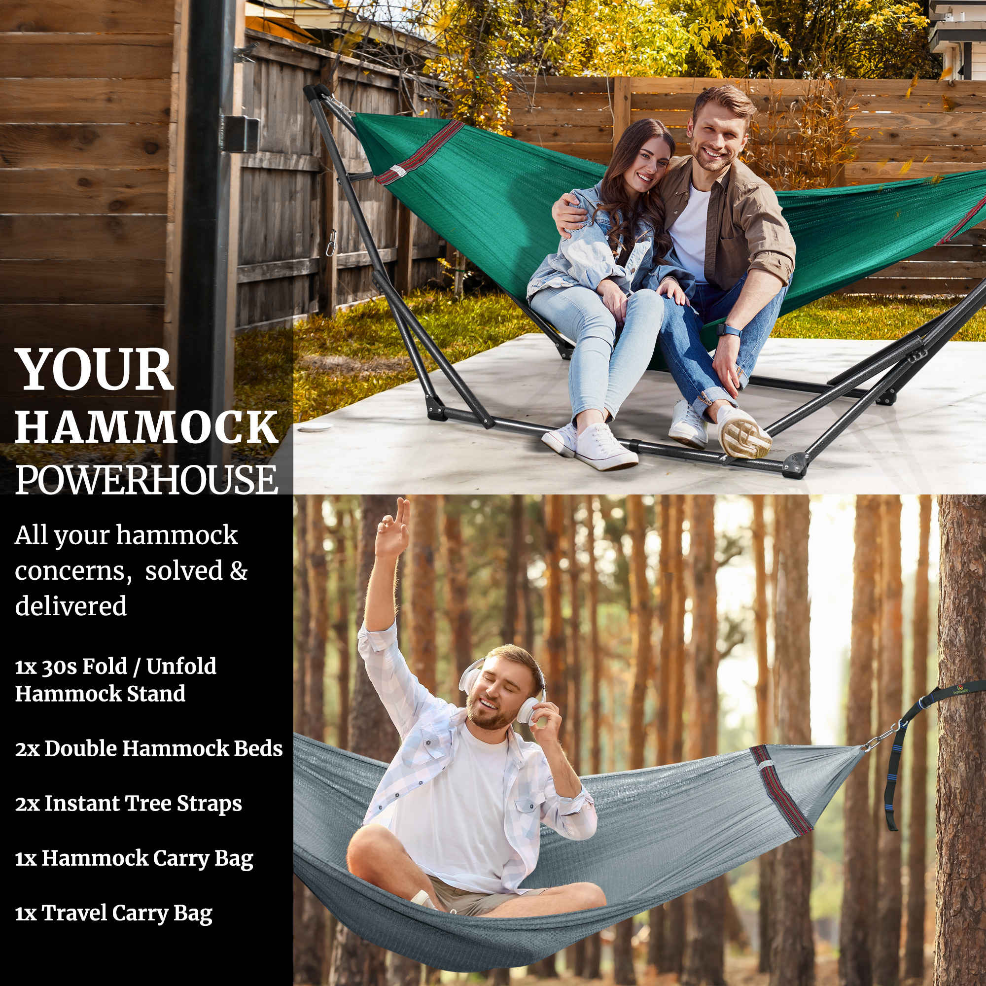 Tranquillo Comfort Set Original Hammock Stand for Ultimate Relaxation - Image 60
