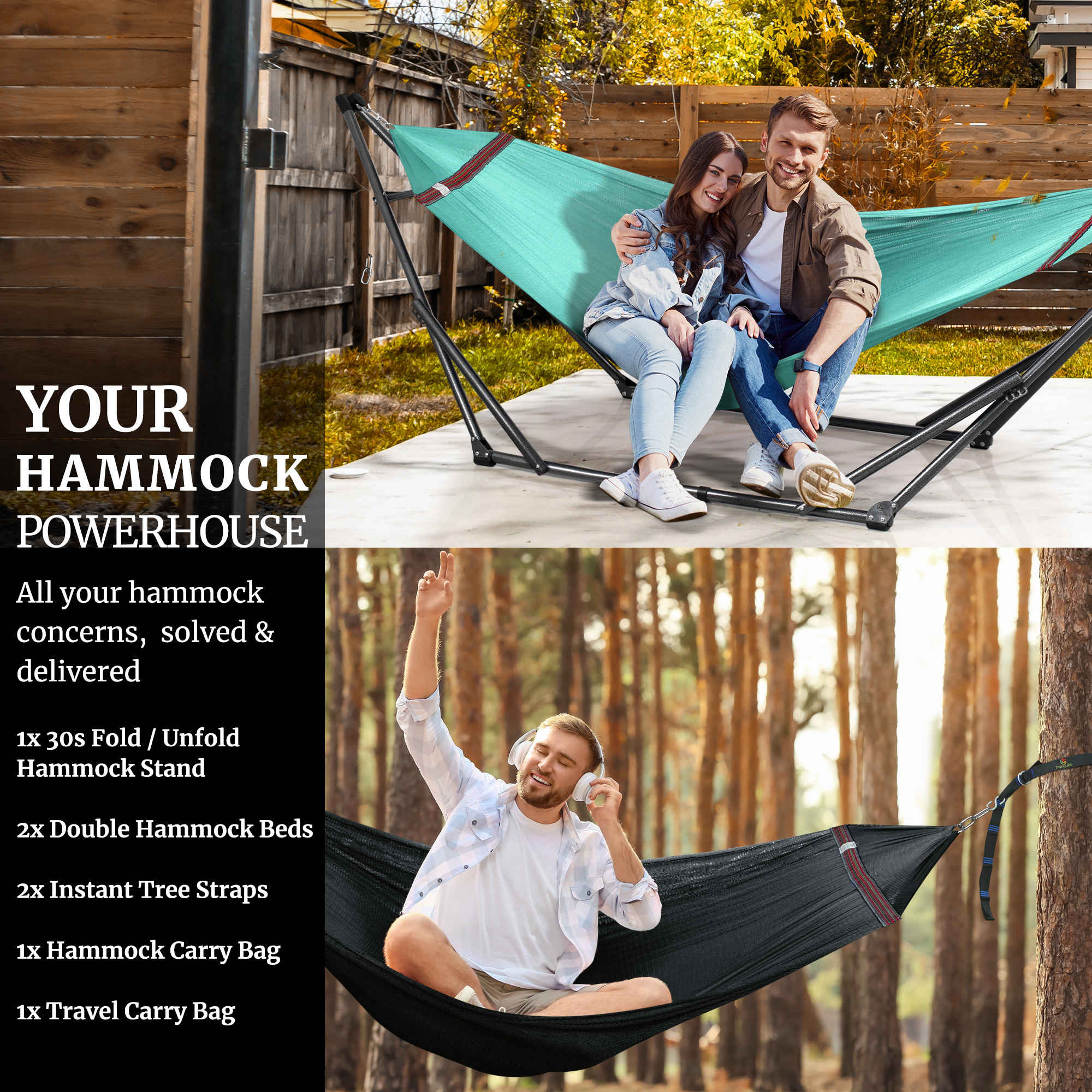 Tranquillo Comfort Set Original Hammock Stand for Ultimate Relaxation - Image 78