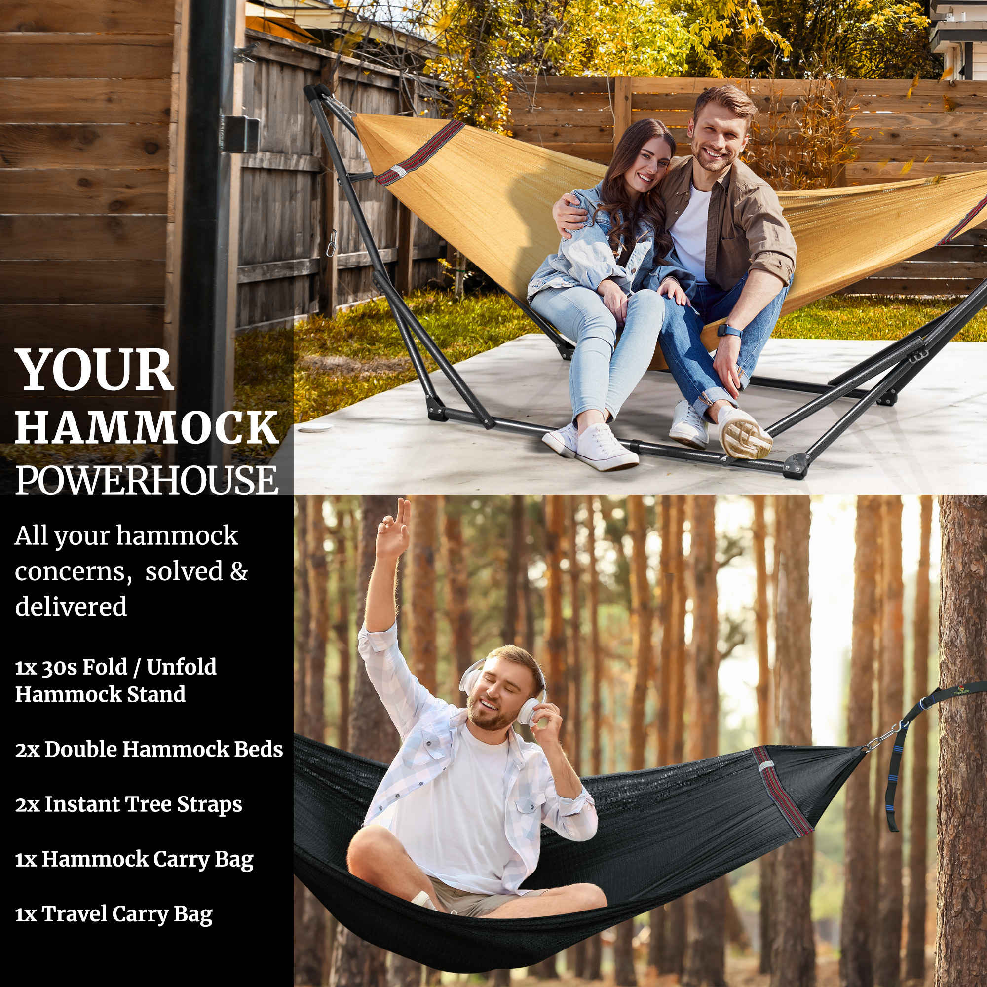Tranquillo Comfort Set Original Hammock Stand for Ultimate Relaxation - Image 87