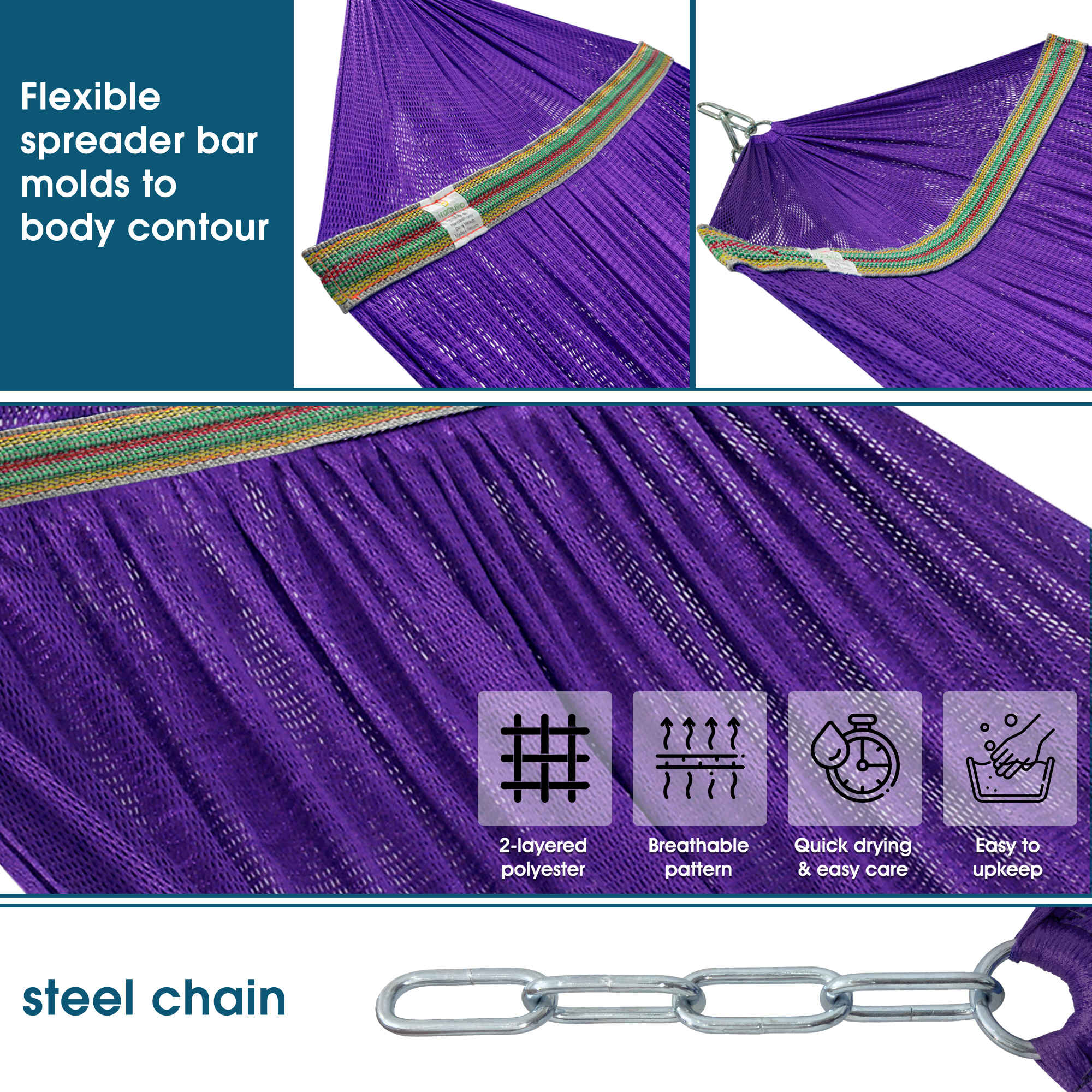 Tranquillo Original Collapsible Hammock with Stand for Ultimate Relaxation - Image 17