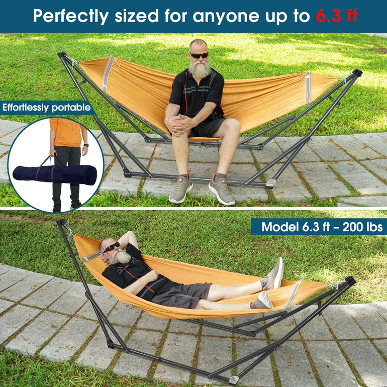 Tranquillo Original Collapsible Hammock with Stand for Ultimate Relaxation - Image 23