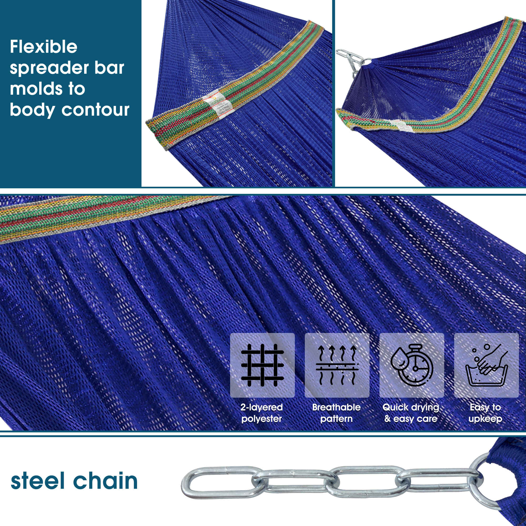 Tranquillo Original Collapsible Hammock with Stand for Ultimate Relaxation - Image 3