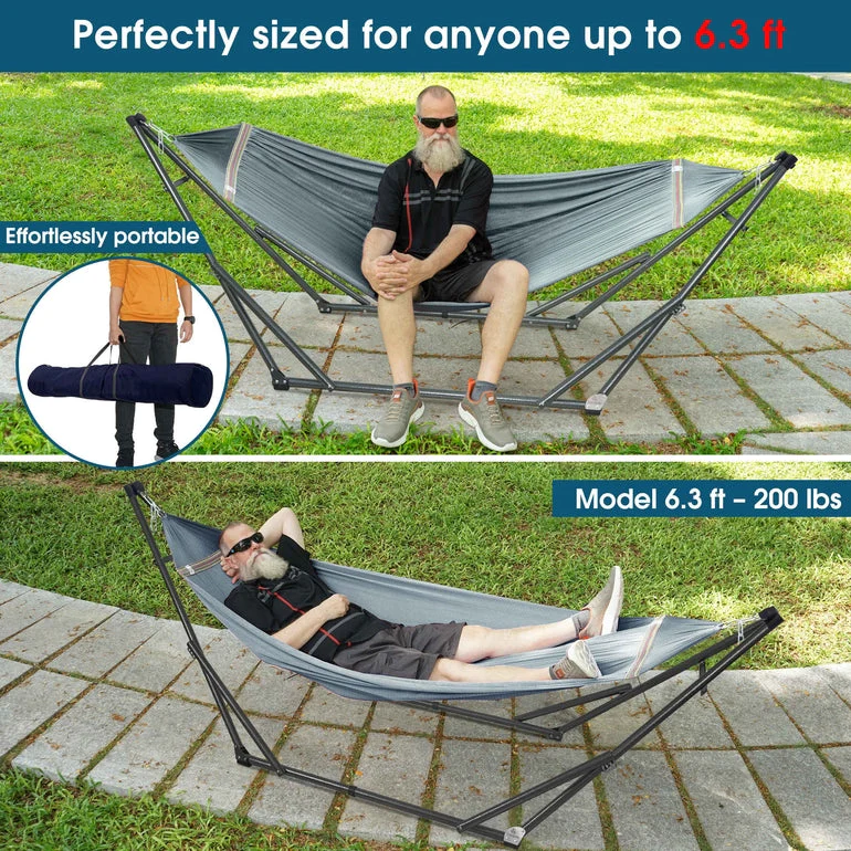 Tranquillo Original Collapsible Hammock with Stand for Ultimate Relaxation - Image 30