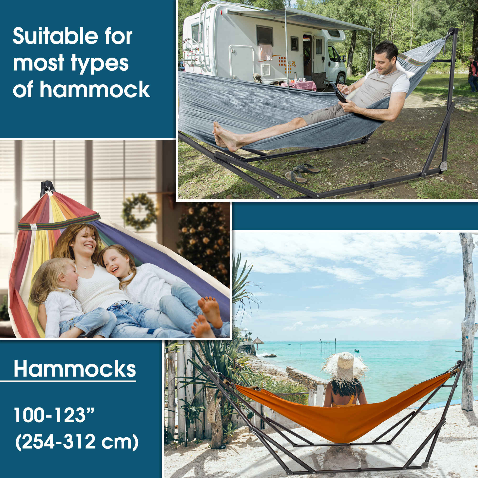 Tranquillo Original Collapsible Hammock with Stand for Ultimate Relaxation - Image 33