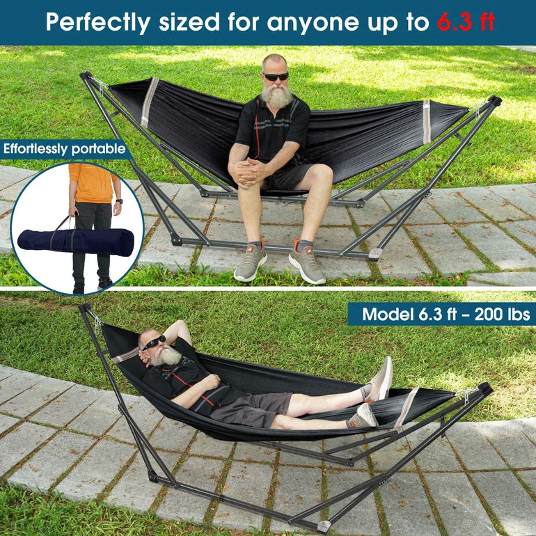 Tranquillo Original Collapsible Hammock with Stand for Ultimate Relaxation - Image 37