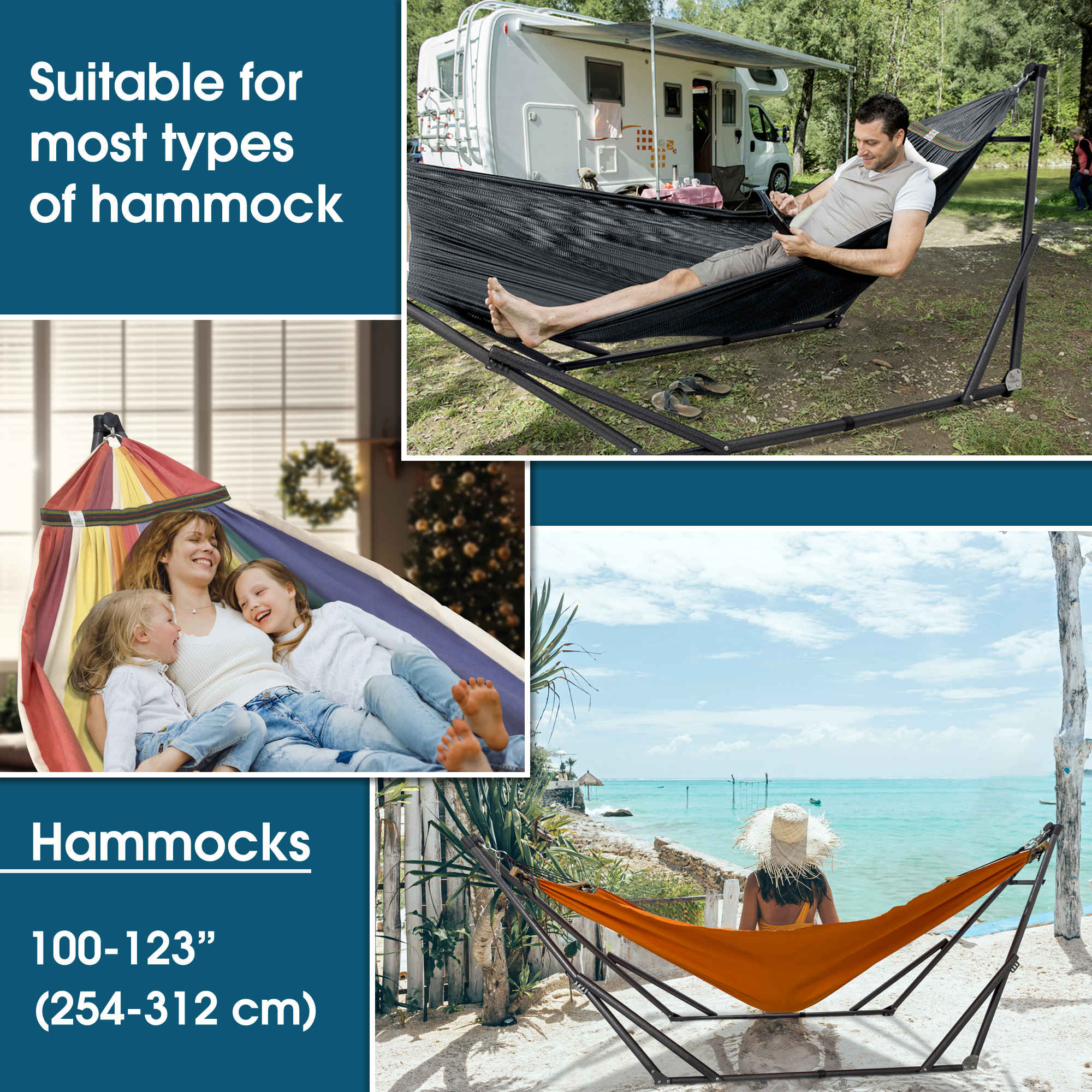 Tranquillo Original Collapsible Hammock with Stand for Ultimate Relaxation - Image 40