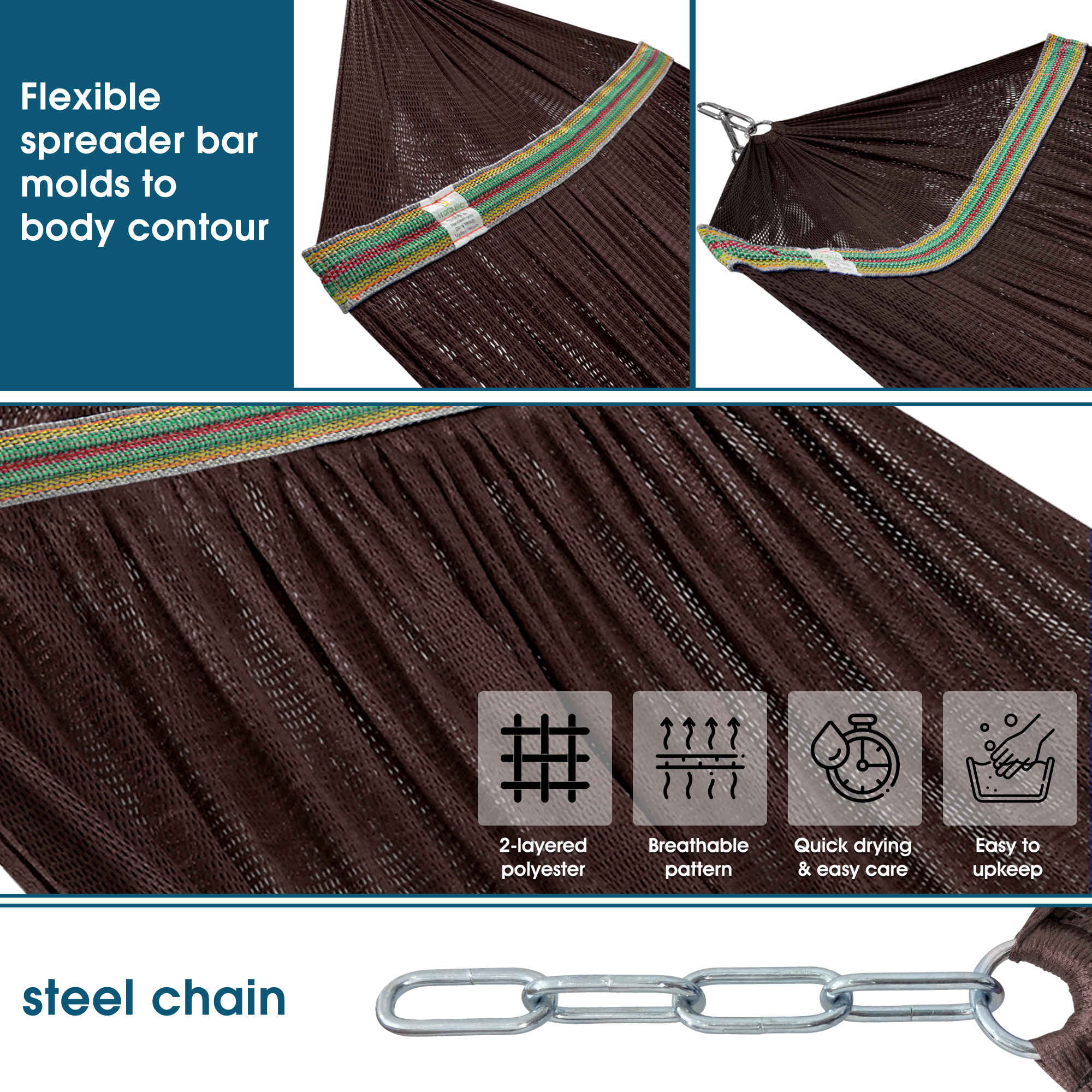 Tranquillo Original Collapsible Hammock with Stand for Ultimate Relaxation - Image 45