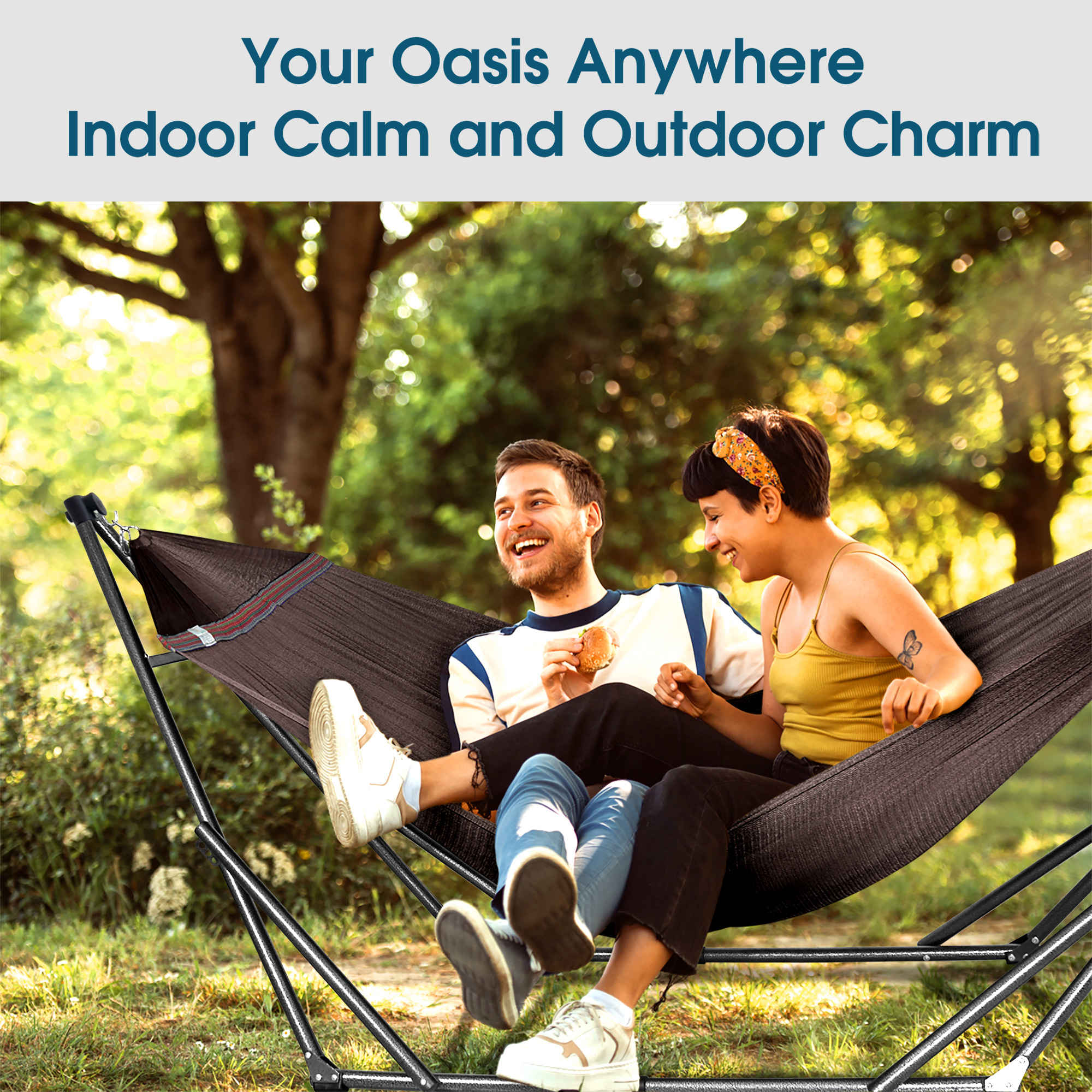 Tranquillo Original Collapsible Hammock with Stand for Ultimate Relaxation - Image 48