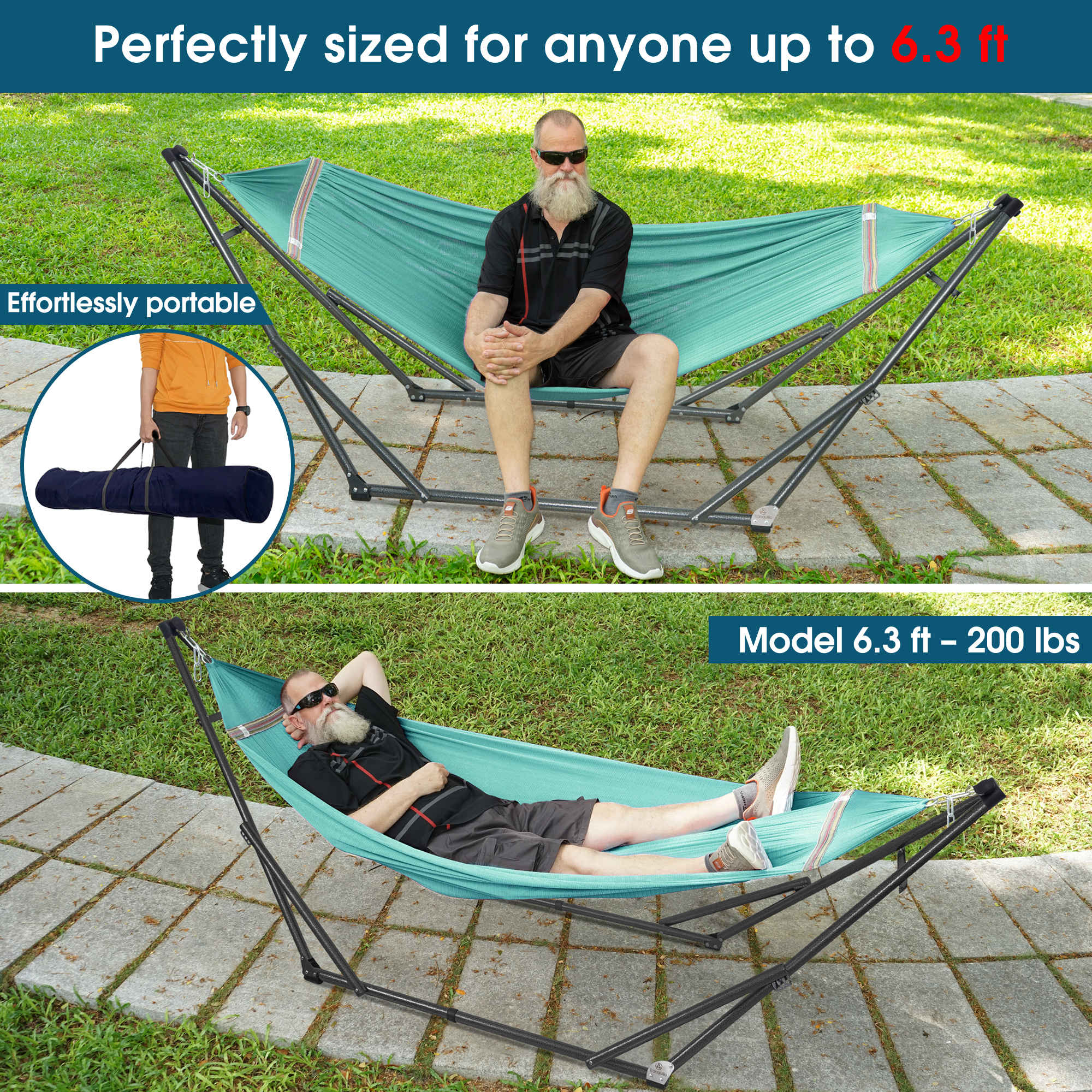 Tranquillo Original Collapsible Hammock with Stand for Ultimate Relaxation - Image 51