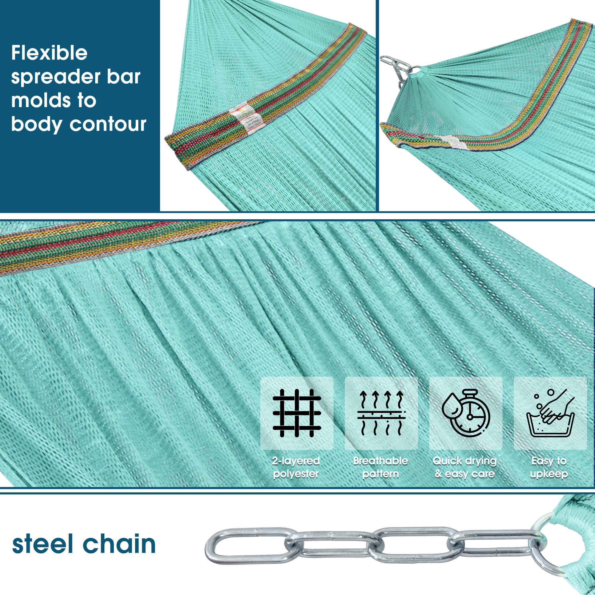 Tranquillo Original Collapsible Hammock with Stand for Ultimate Relaxation - Image 52