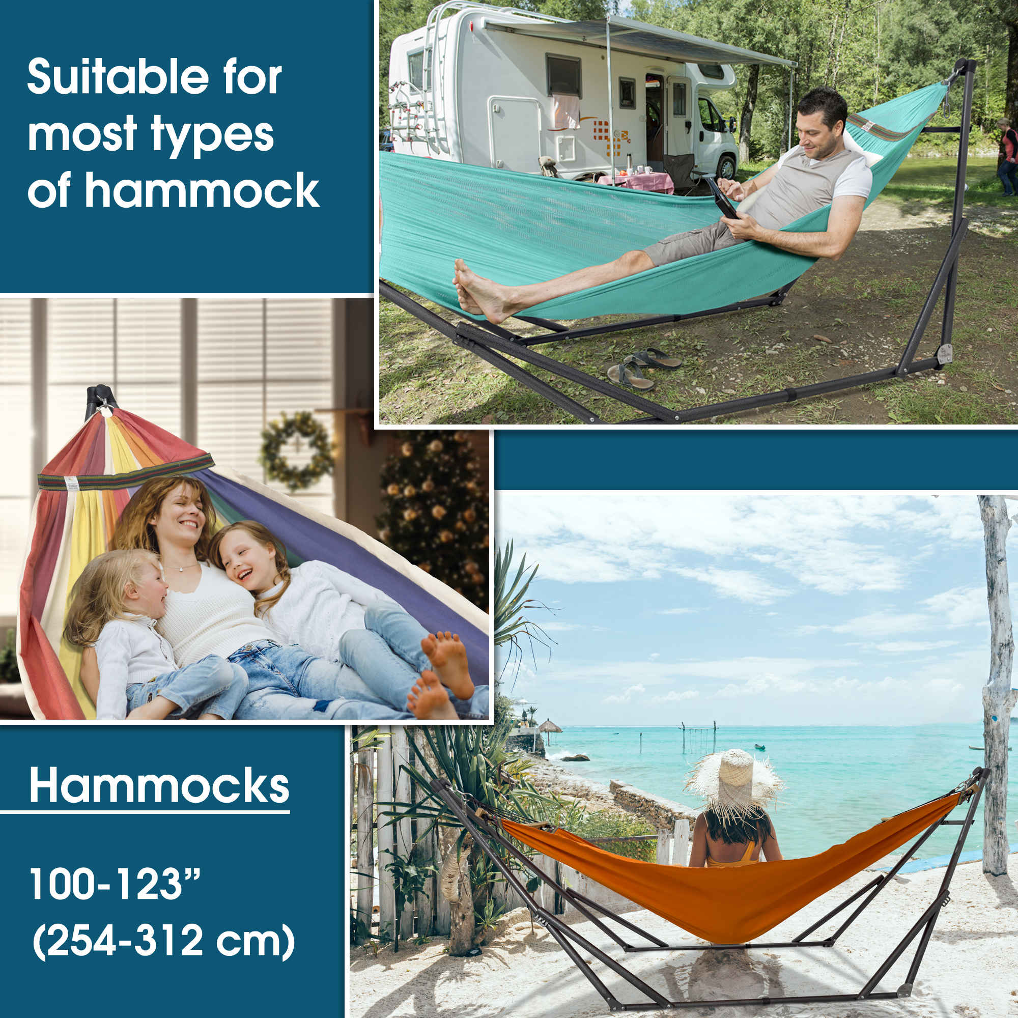 Tranquillo Original Collapsible Hammock with Stand for Ultimate Relaxation - Image 54