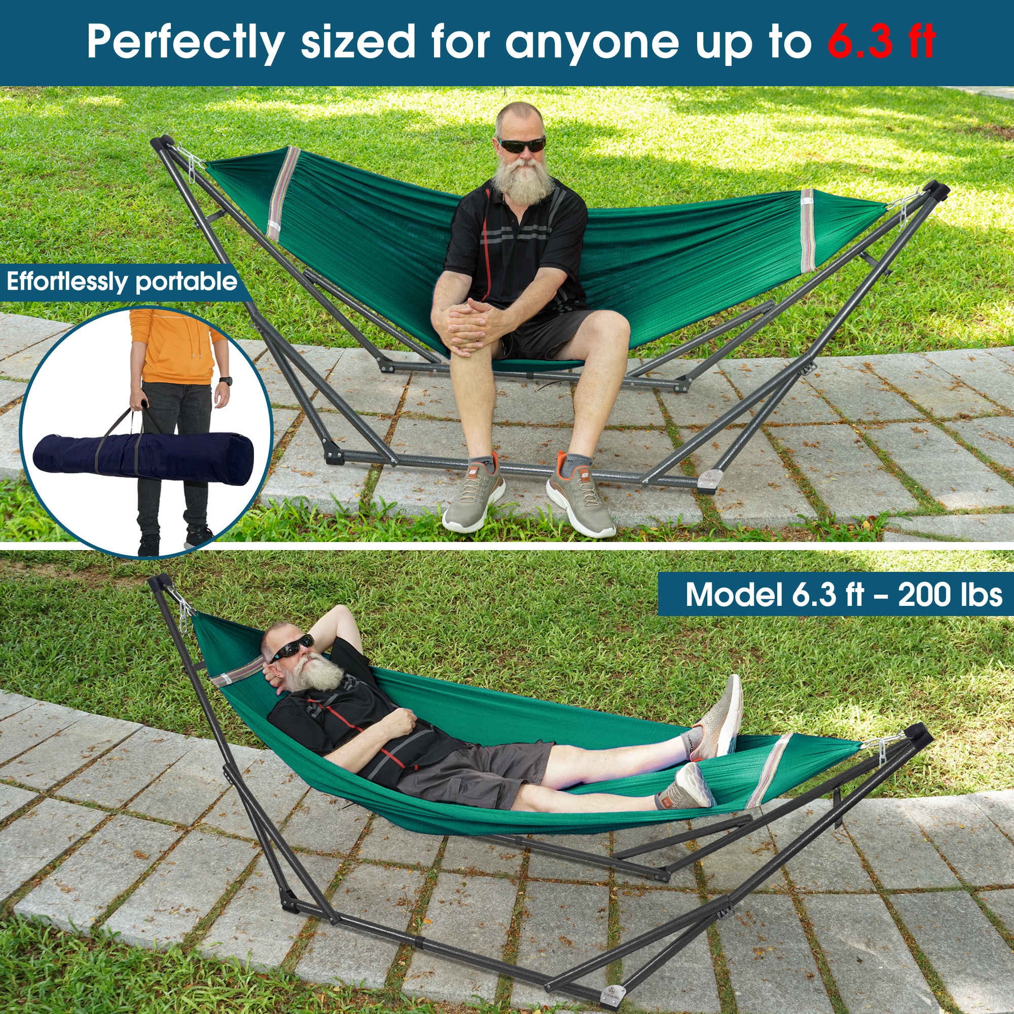 Tranquillo Original Collapsible Hammock with Stand for Ultimate Relaxation - Image 58