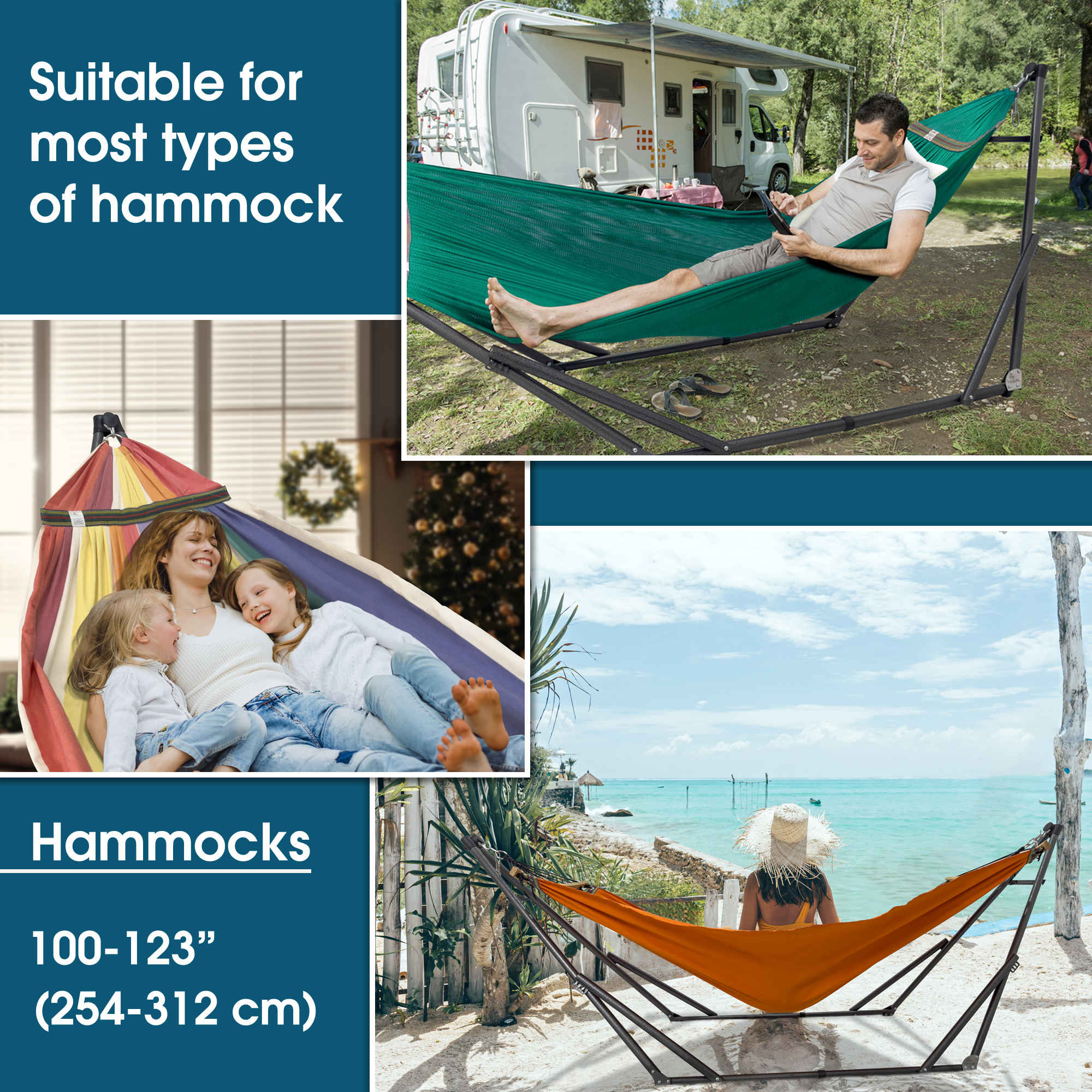 Tranquillo Original Collapsible Hammock with Stand for Ultimate Relaxation - Image 61