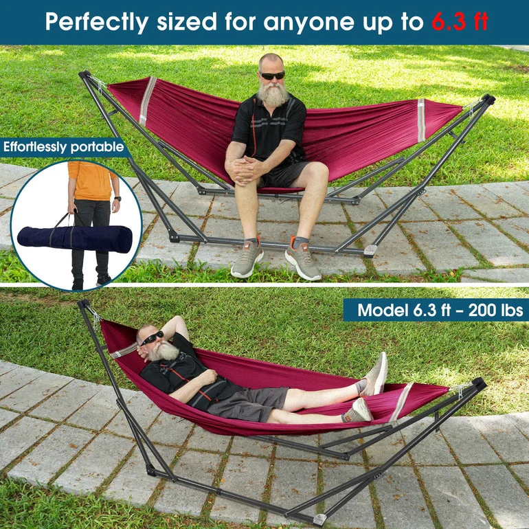 Tranquillo Original Collapsible Hammock with Stand for Ultimate Relaxation - Image 9