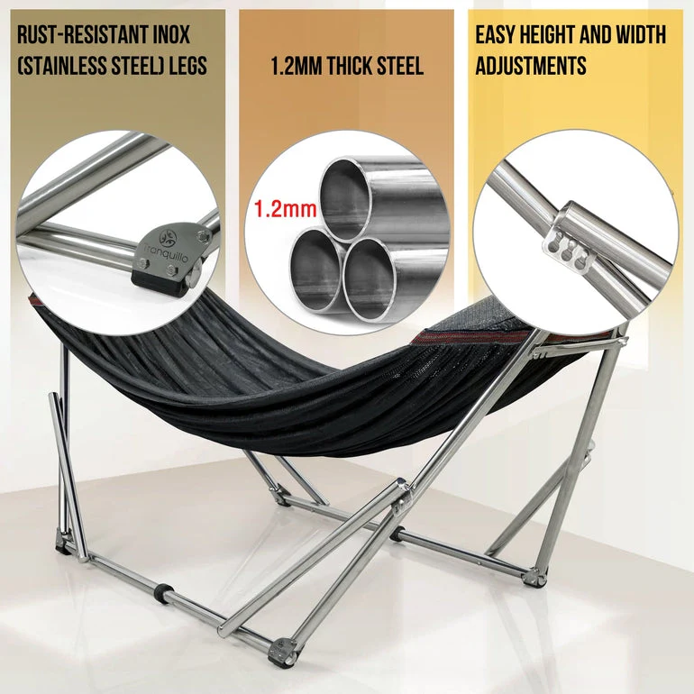 Tranquillo Original Stainless Steel Hammock Stand for Ultimate Relaxation - Image 19