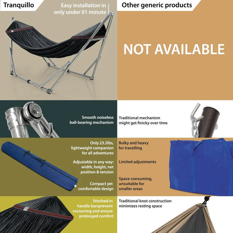 Tranquillo Original Stainless Steel Hammock Stand for Ultimate Relaxation - Image 22