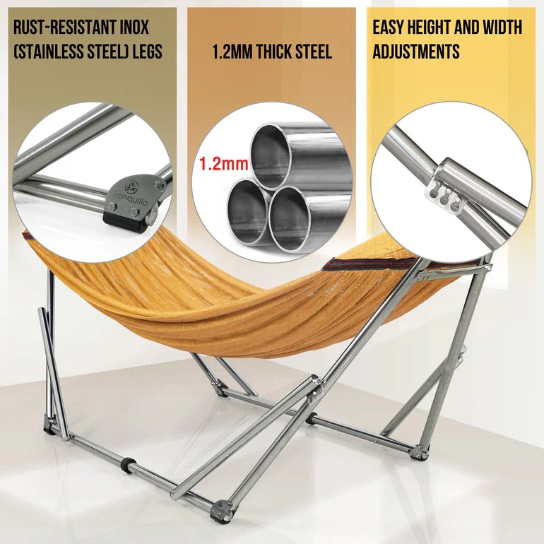 Tranquillo Original Stainless Steel Hammock Stand for Ultimate Relaxation - Image 27