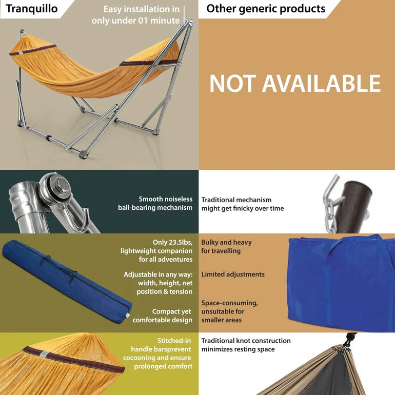 Tranquillo Original Stainless Steel Hammock Stand for Ultimate Relaxation - Image 30
