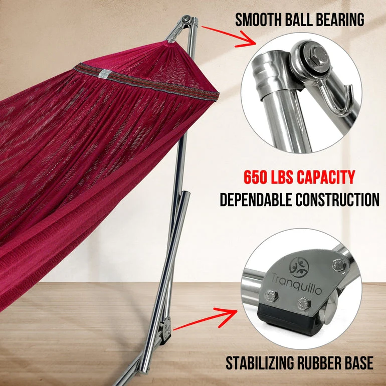 Tranquillo Original Stainless Steel Hammock Stand for Ultimate Relaxation - Image 37
