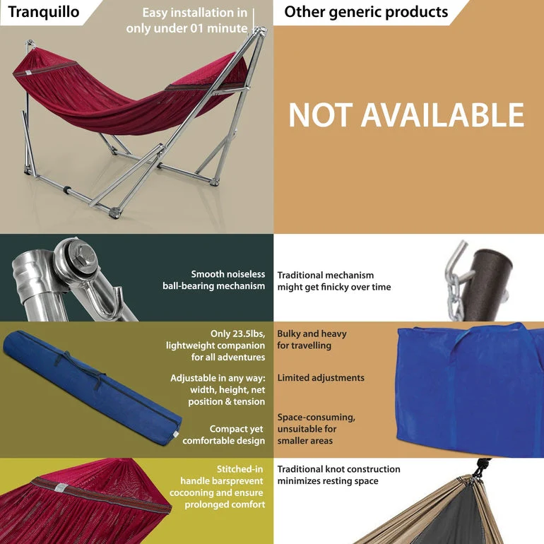 Tranquillo Original Stainless Steel Hammock Stand for Ultimate Relaxation - Image 38