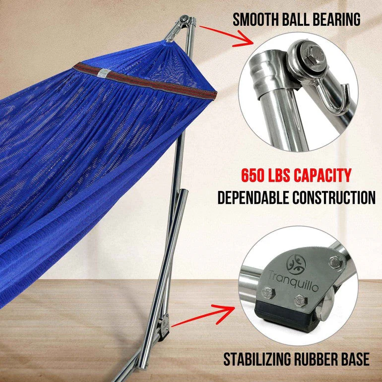 Tranquillo Original Stainless Steel Hammock Stand for Ultimate Relaxation - Image 4