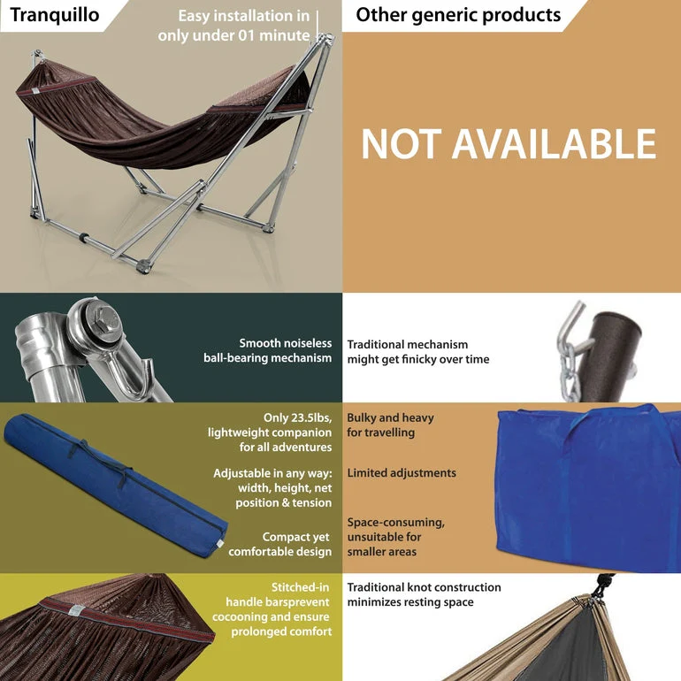 Tranquillo Original Stainless Steel Hammock Stand for Ultimate Relaxation - Image 46