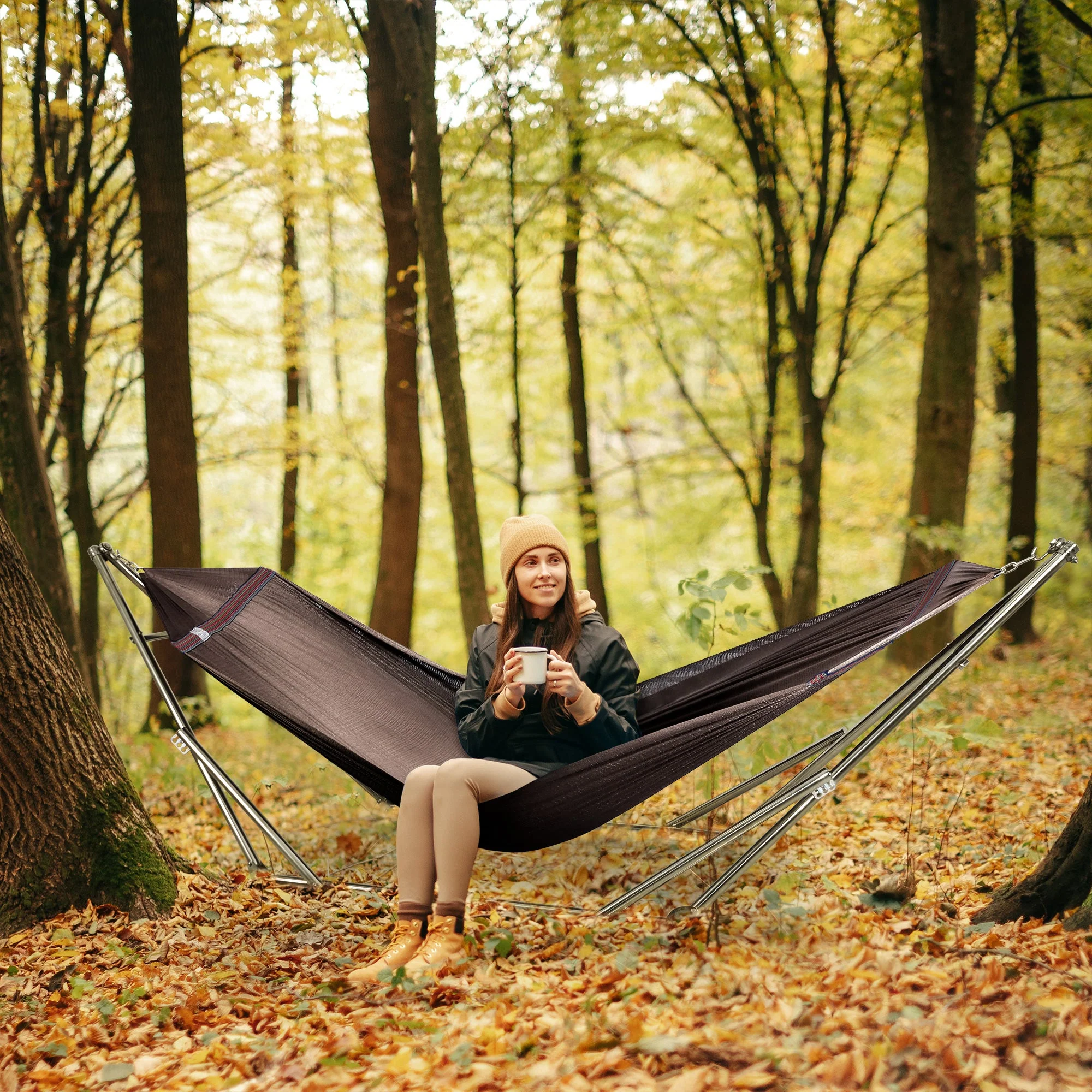 Tranquillo Original Stainless Steel Hammock Stand for Ultimate Relaxation - Image 48
