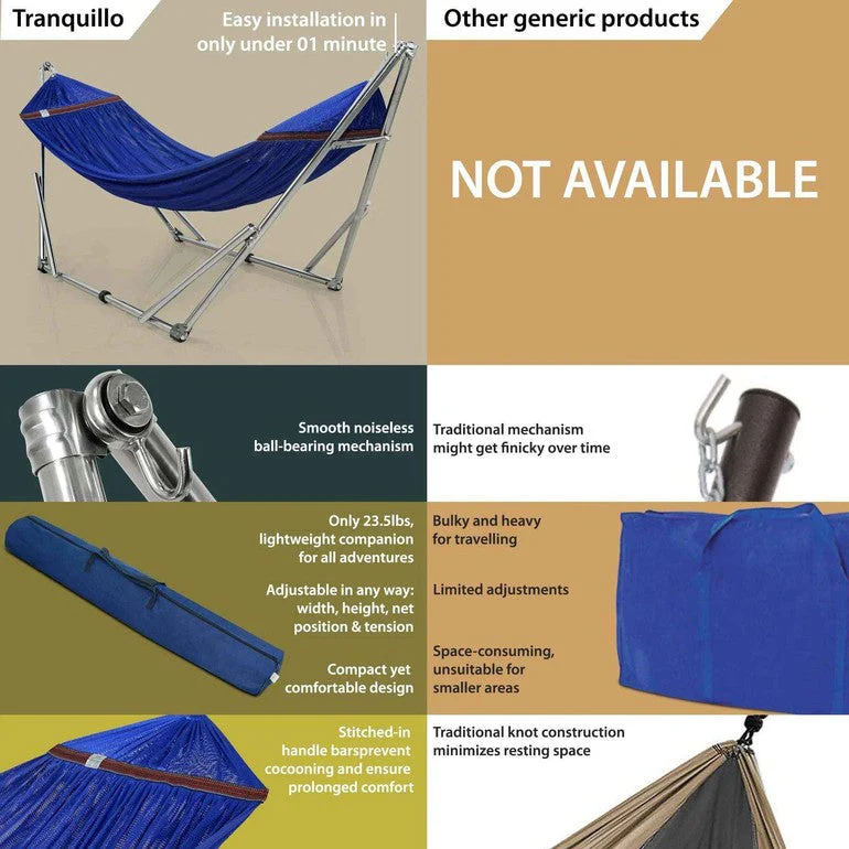 Tranquillo Original Stainless Steel Hammock Stand for Ultimate Relaxation - Image 5