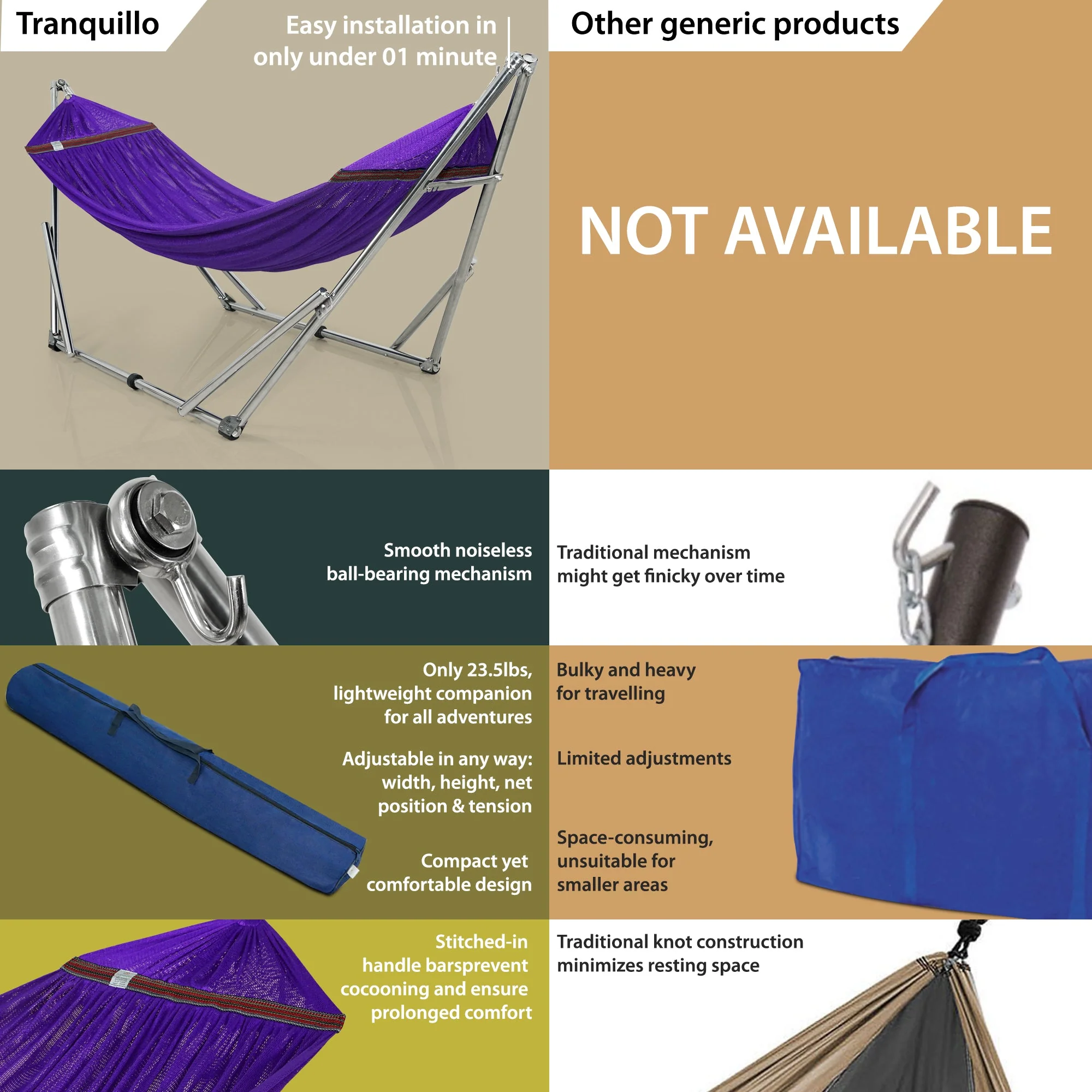 Tranquillo Original Stainless Steel Hammock Stand for Ultimate Relaxation - Image 54