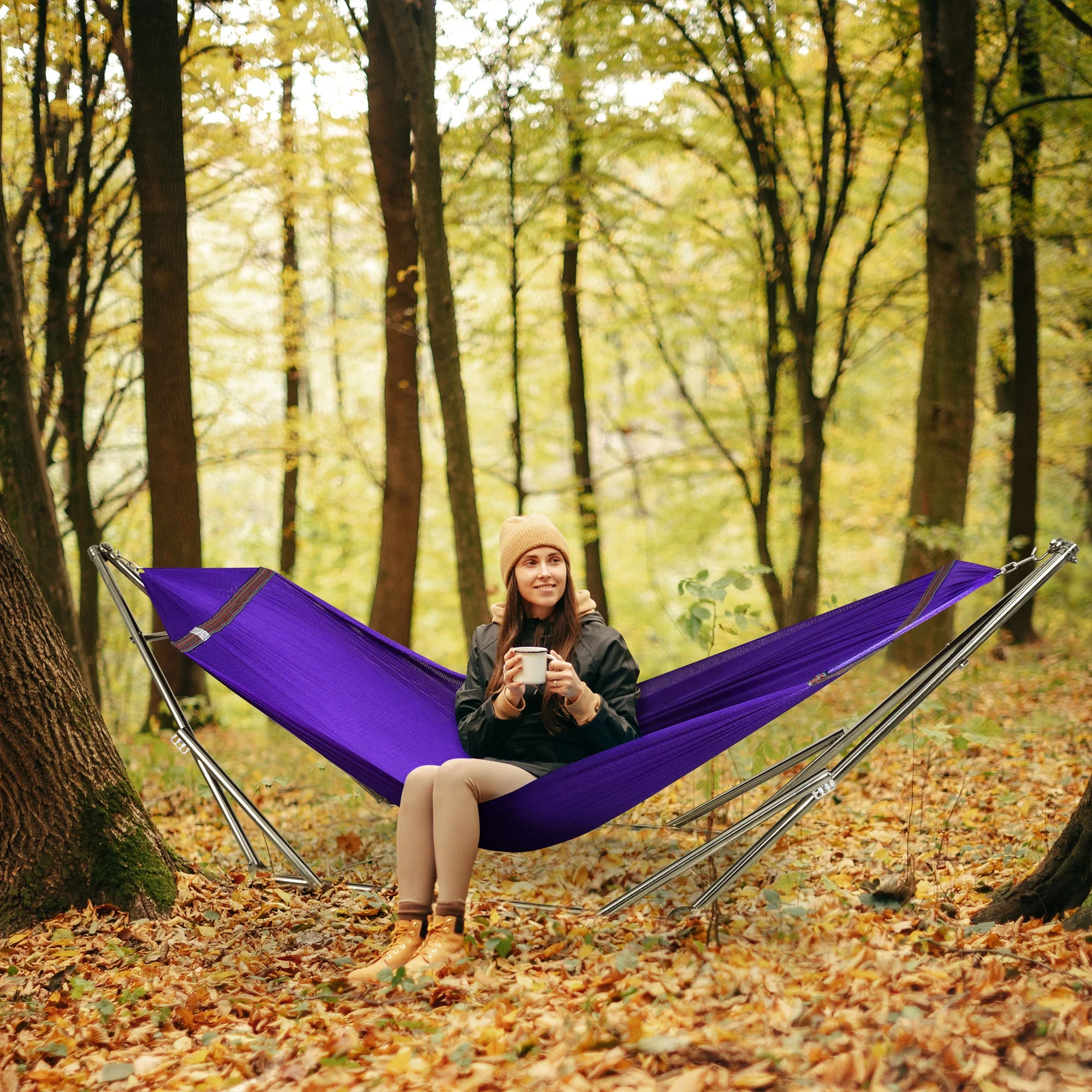Tranquillo Original Stainless Steel Hammock Stand for Ultimate Relaxation - Image 56