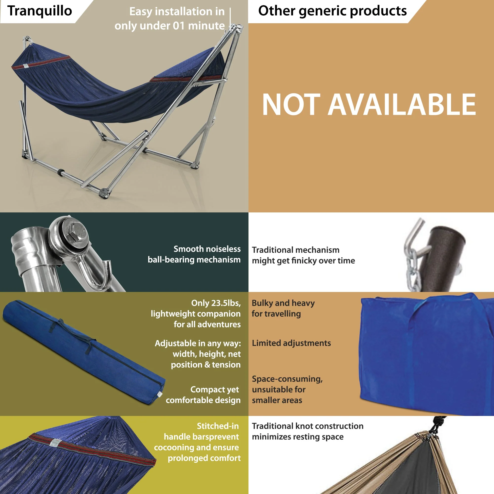 Tranquillo Original Stainless Steel Hammock Stand for Ultimate Relaxation - Image 62